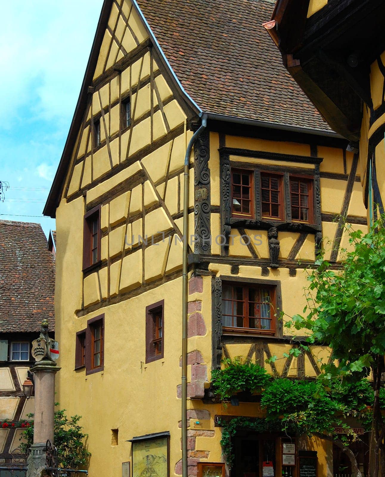 Alsatian half-timbered house,Riquewihr