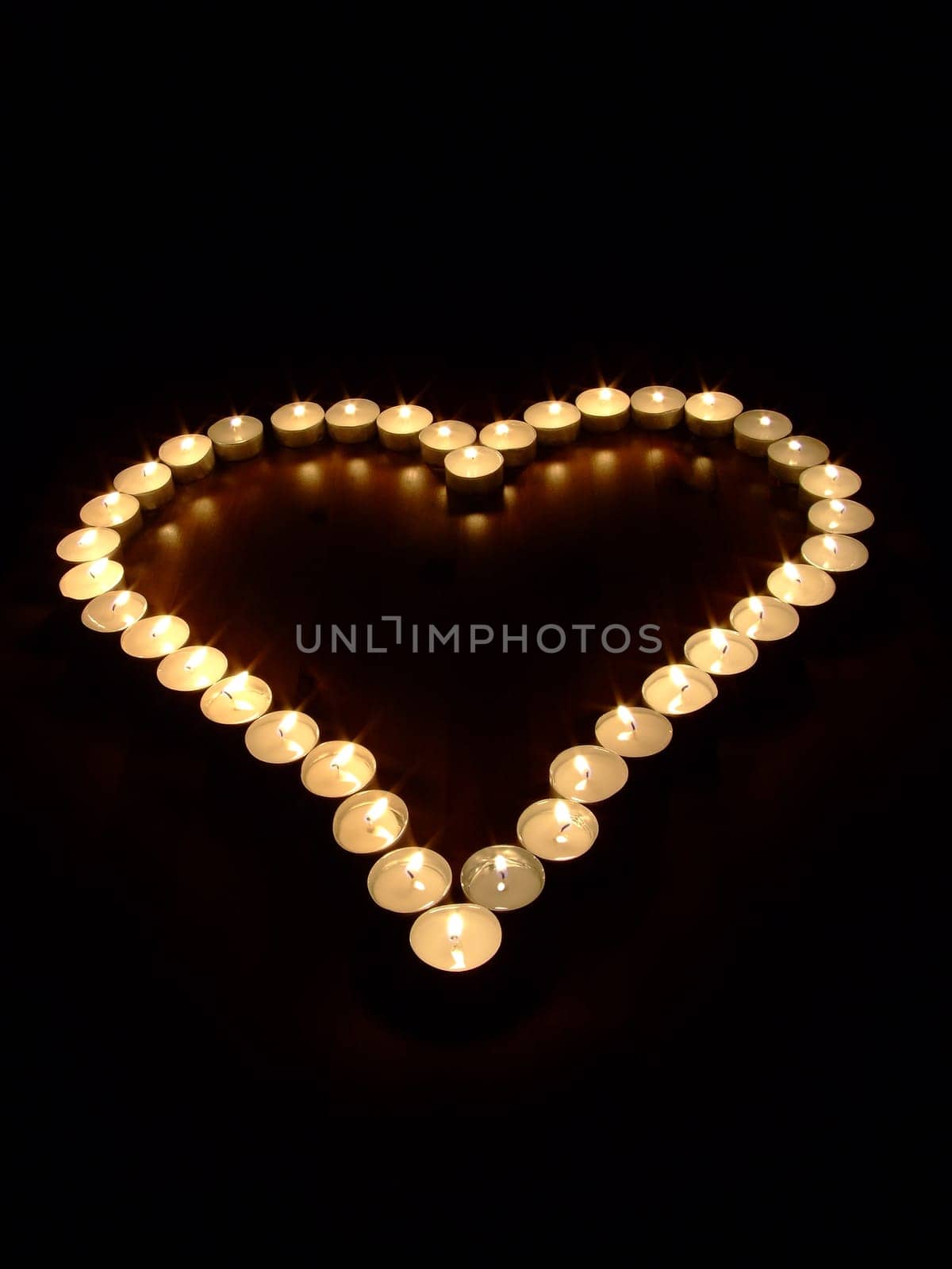 Tea light heart