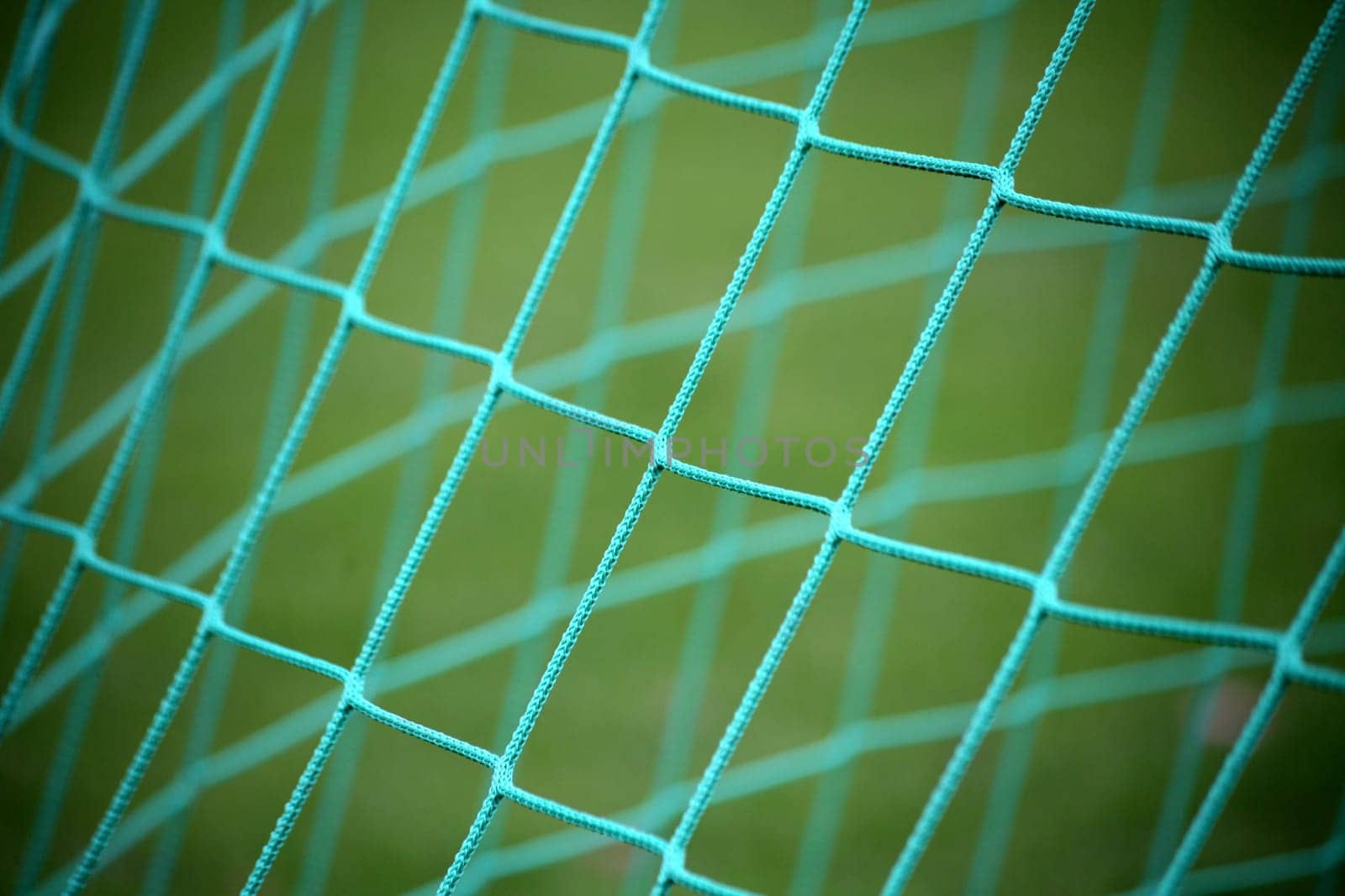 Close-up of a soccer goal