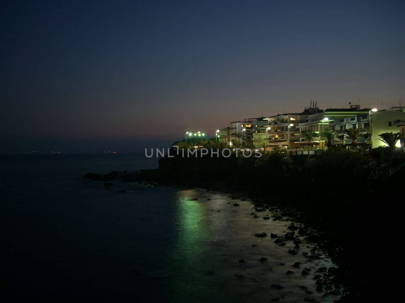 The coast of Catania