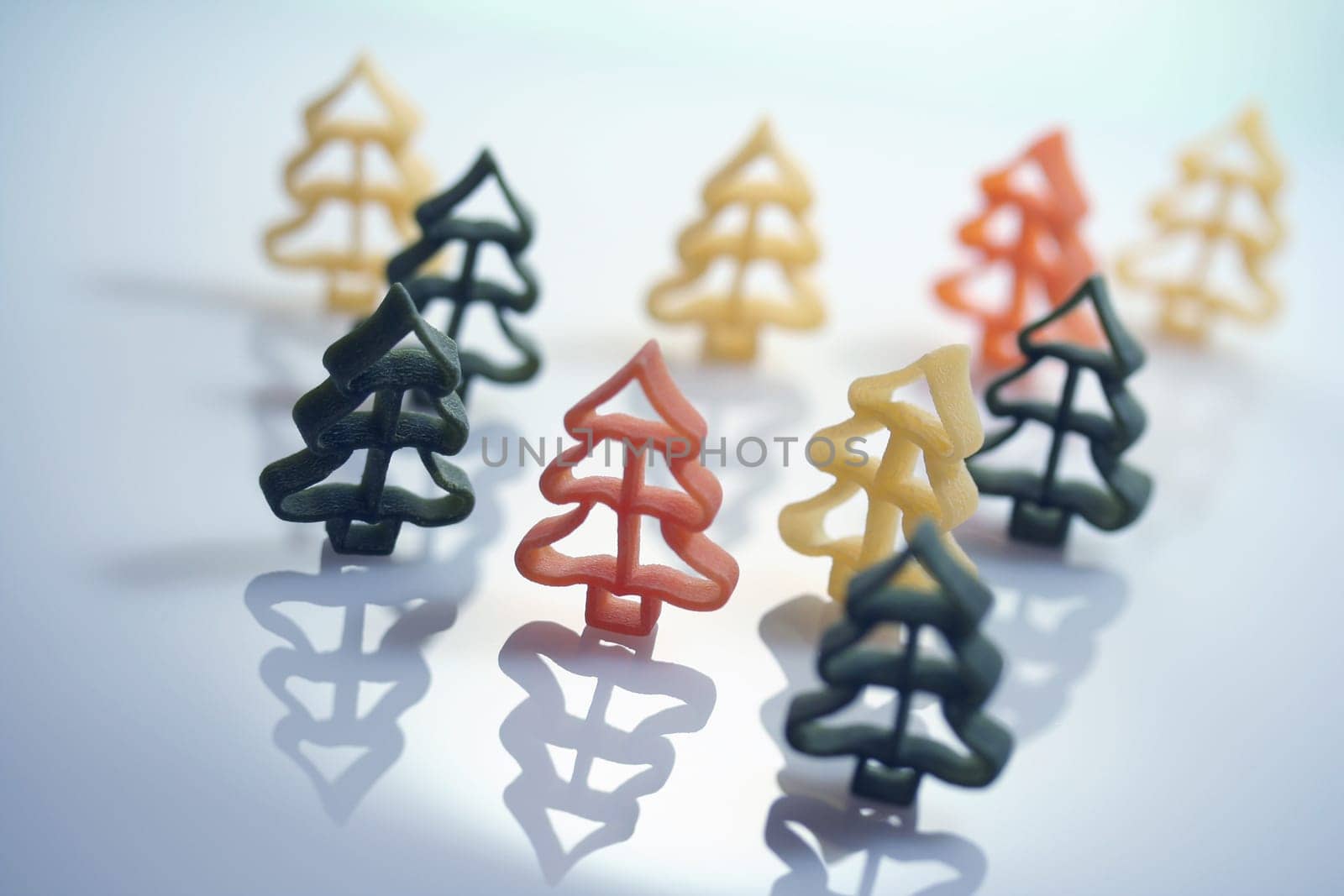 Christmas noodle forest