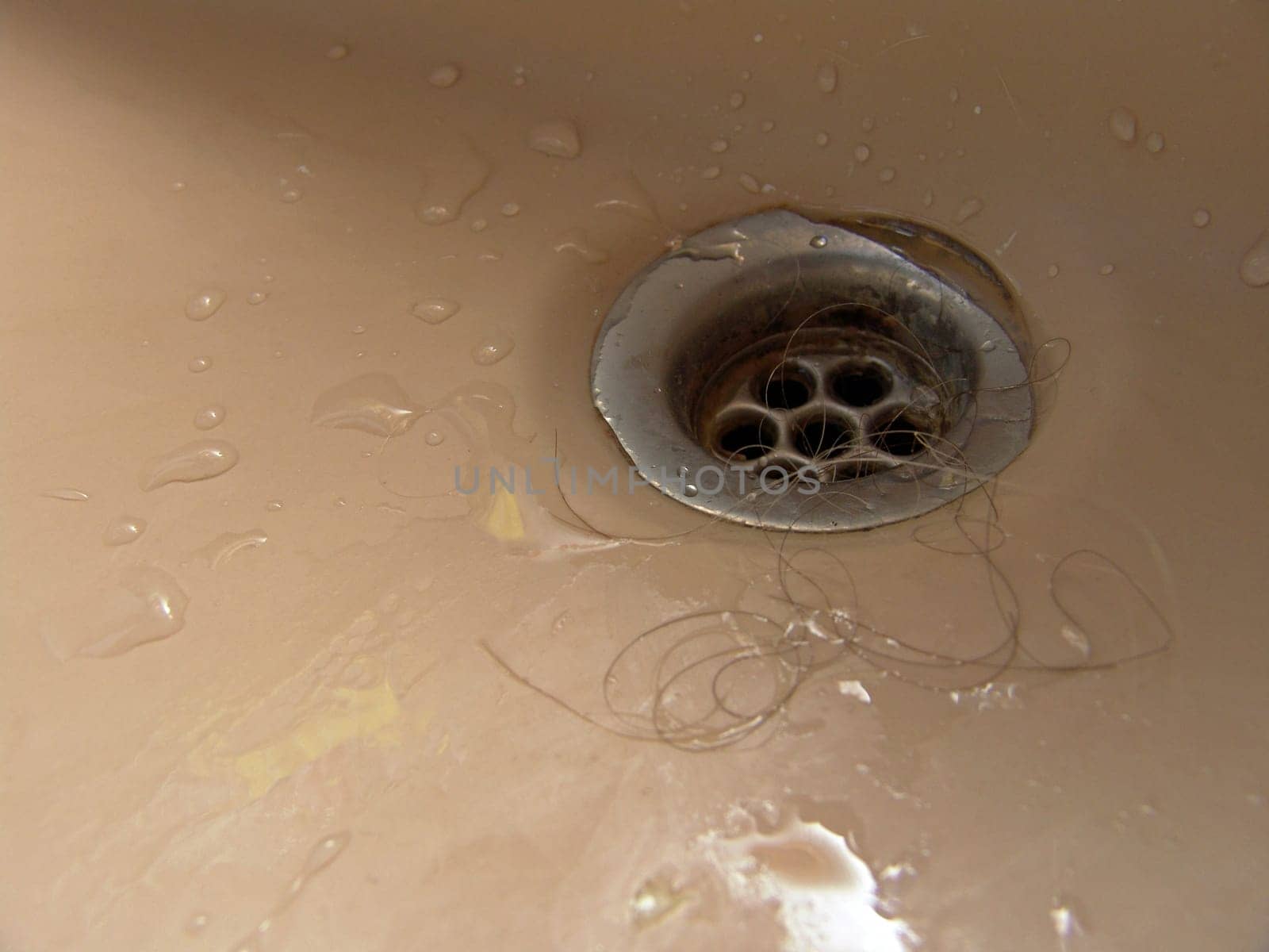 Hair down the drain