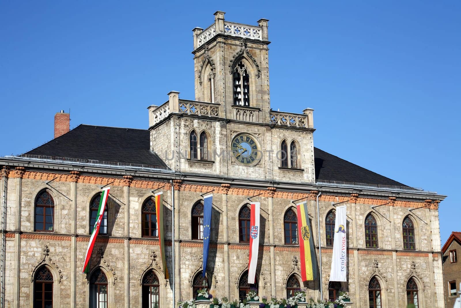 The town hall in Weimar on the market square