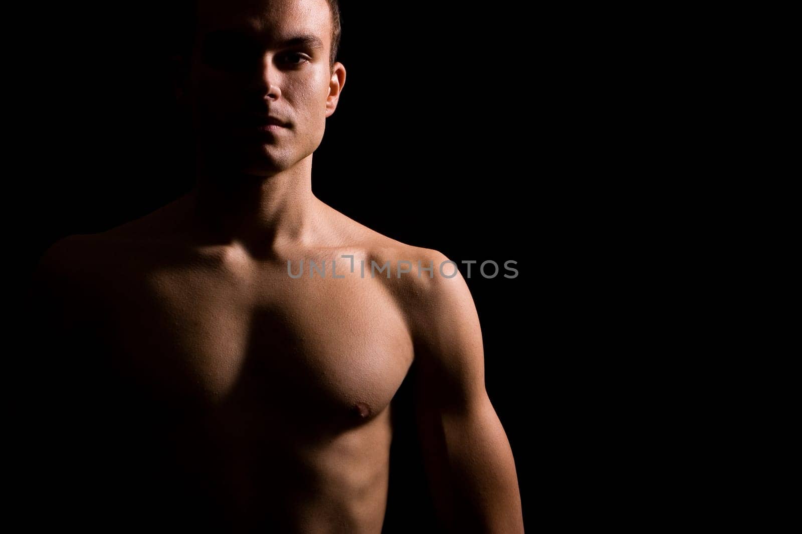 Exposed-chested man