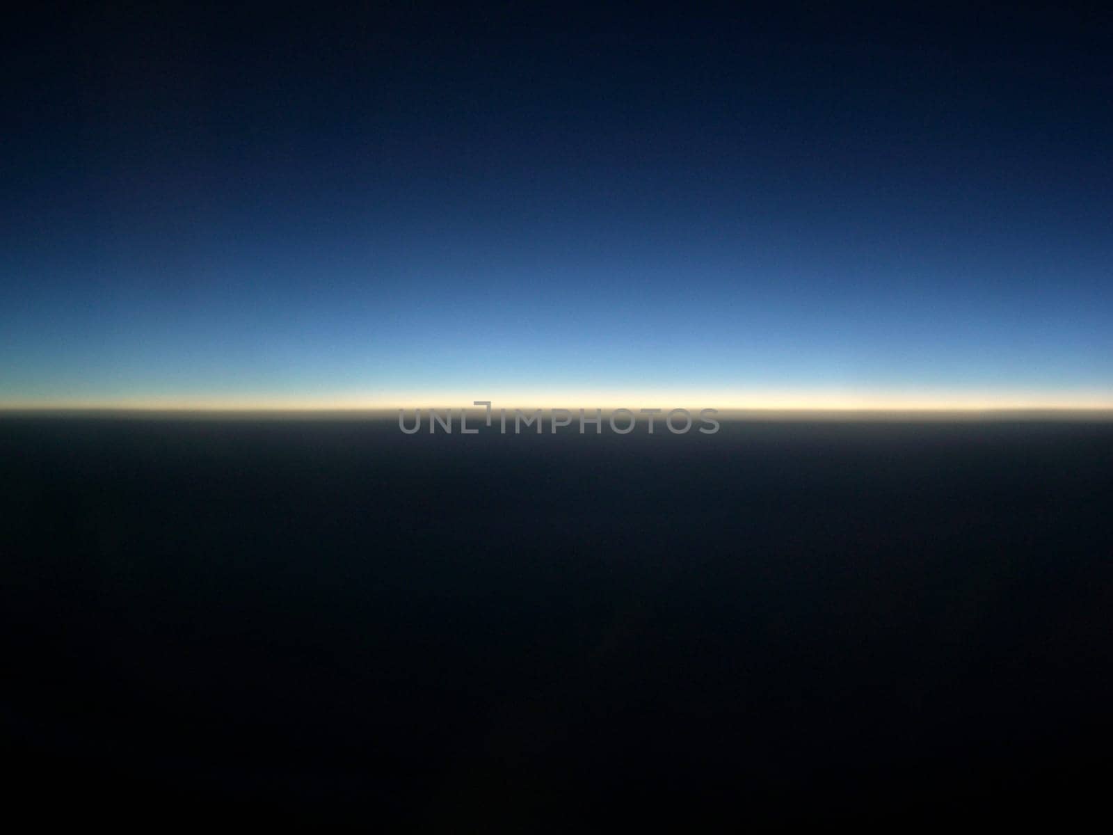 Sunset above the clouds