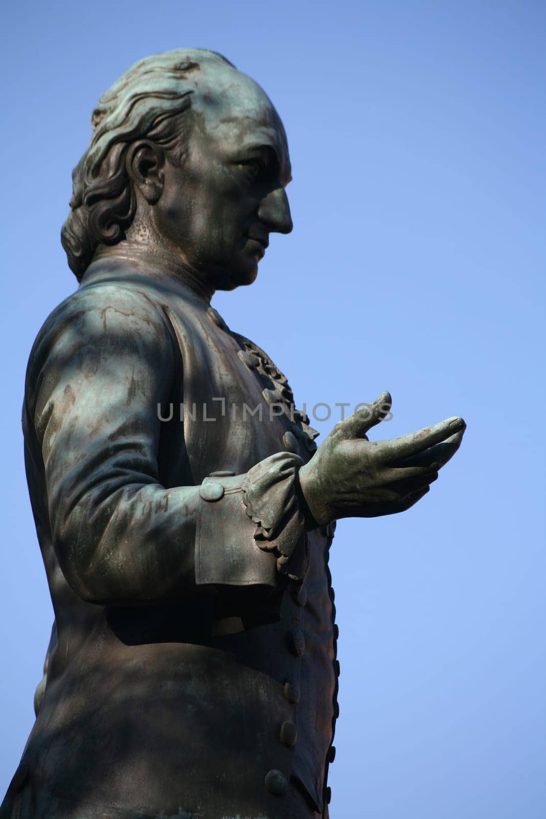 Bronze statue on Wielandplatz in Weimar