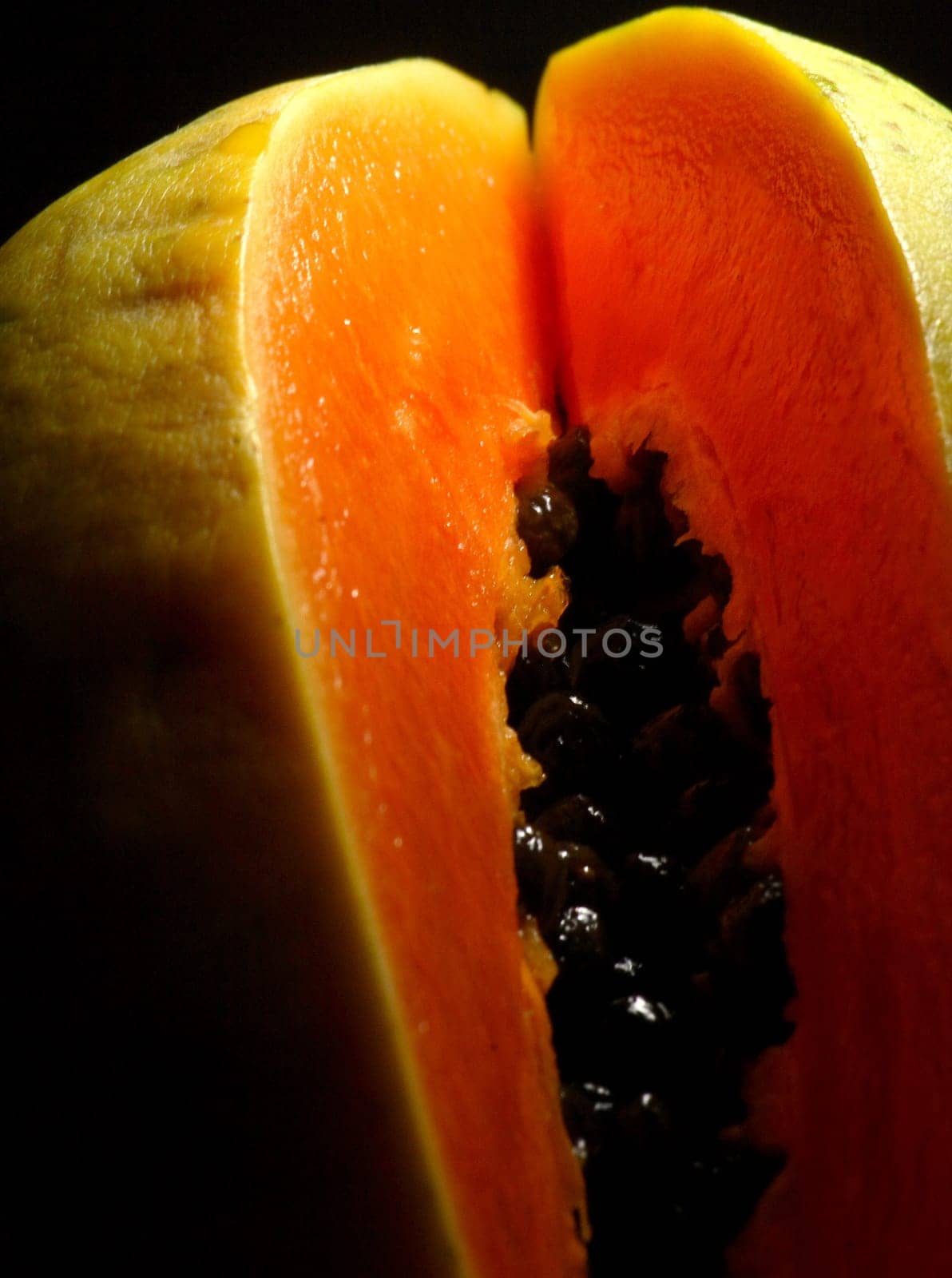 Papaya cut