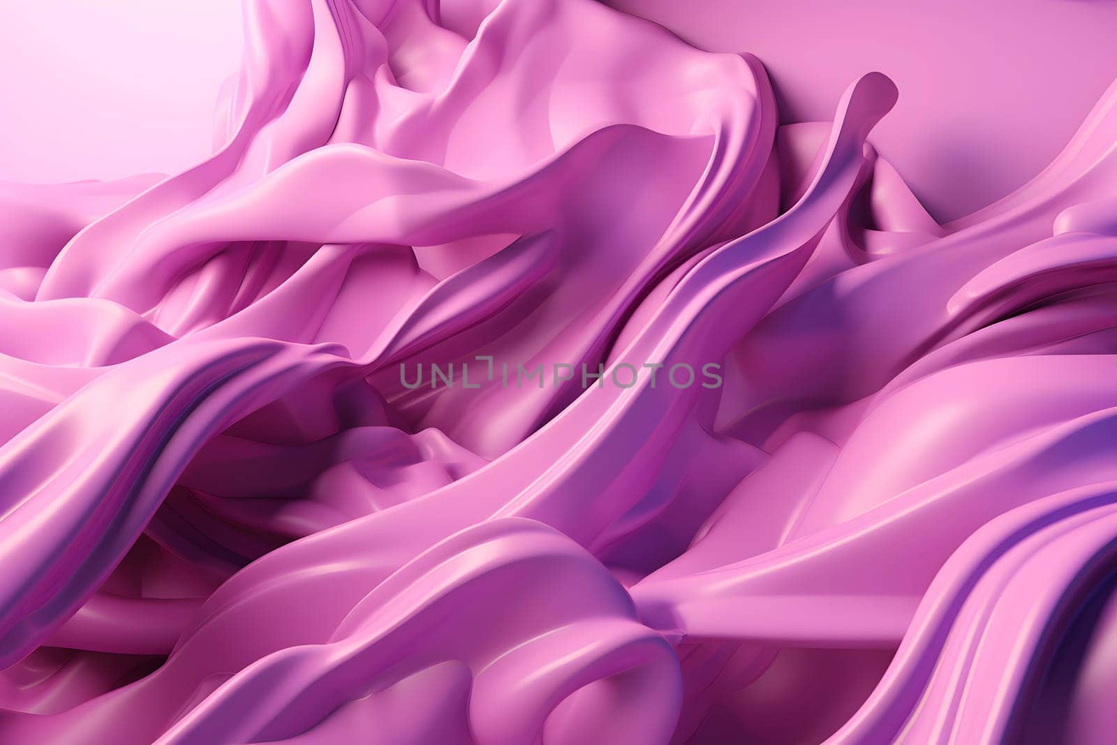 Abstract smooth shaped formless opaque pastel pink liquid flow background, neural network generated image by z1b