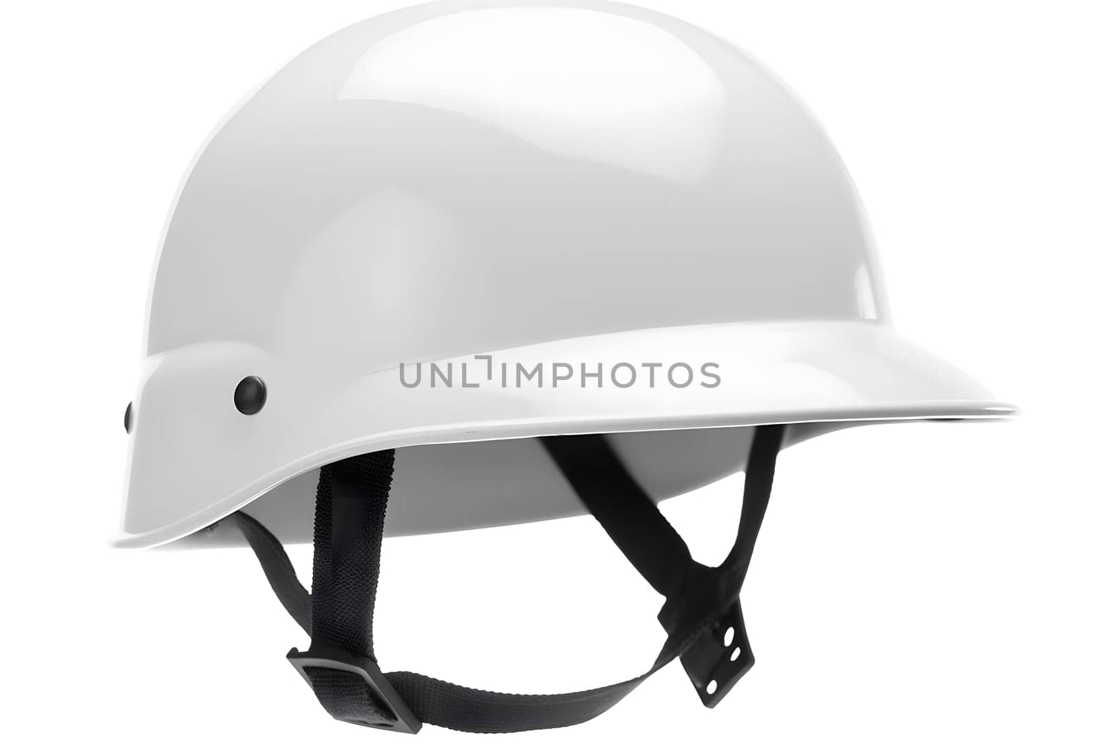 20-th century white combat infantry helmet on white background, neural network generated image by z1b