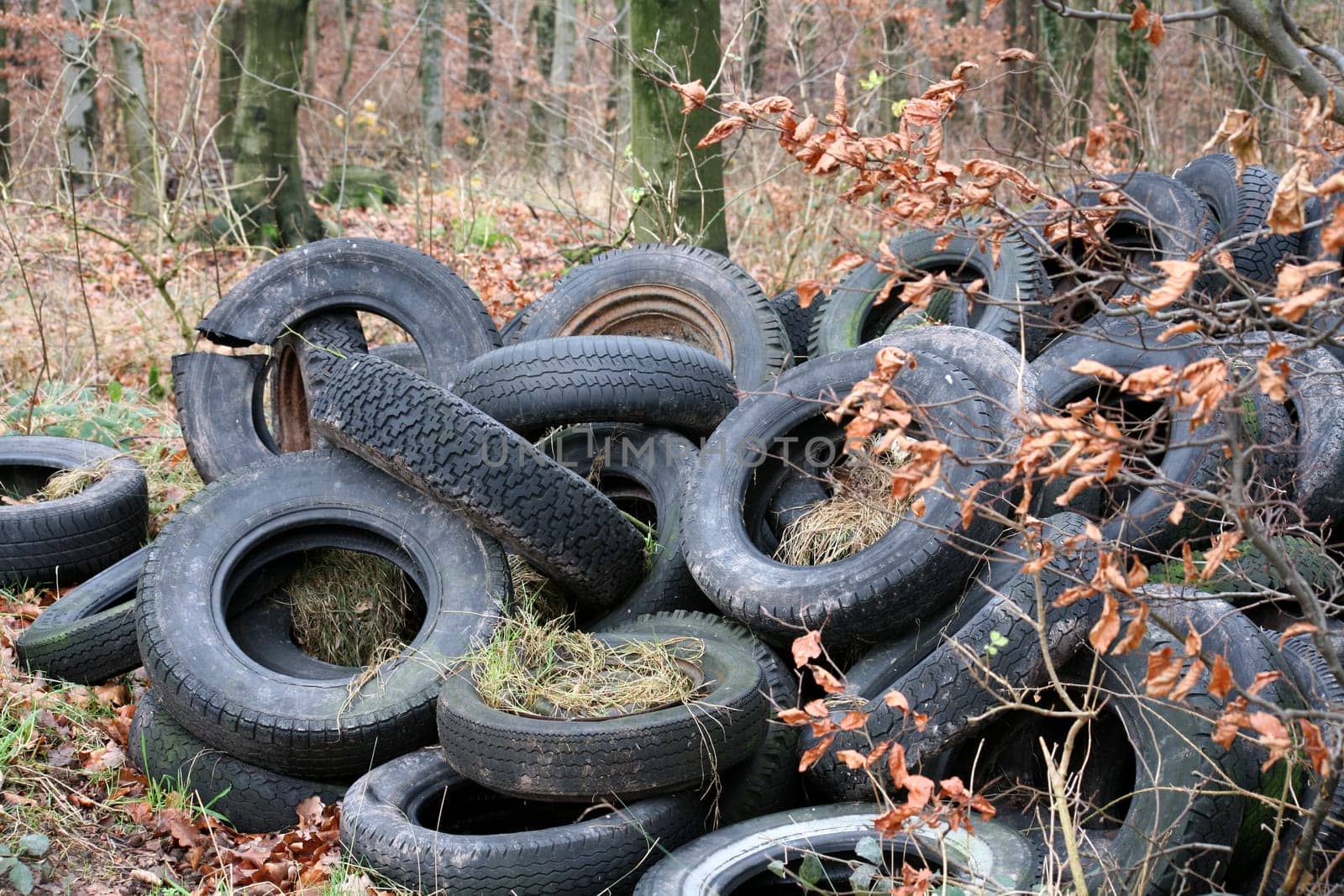 Tire stockpile