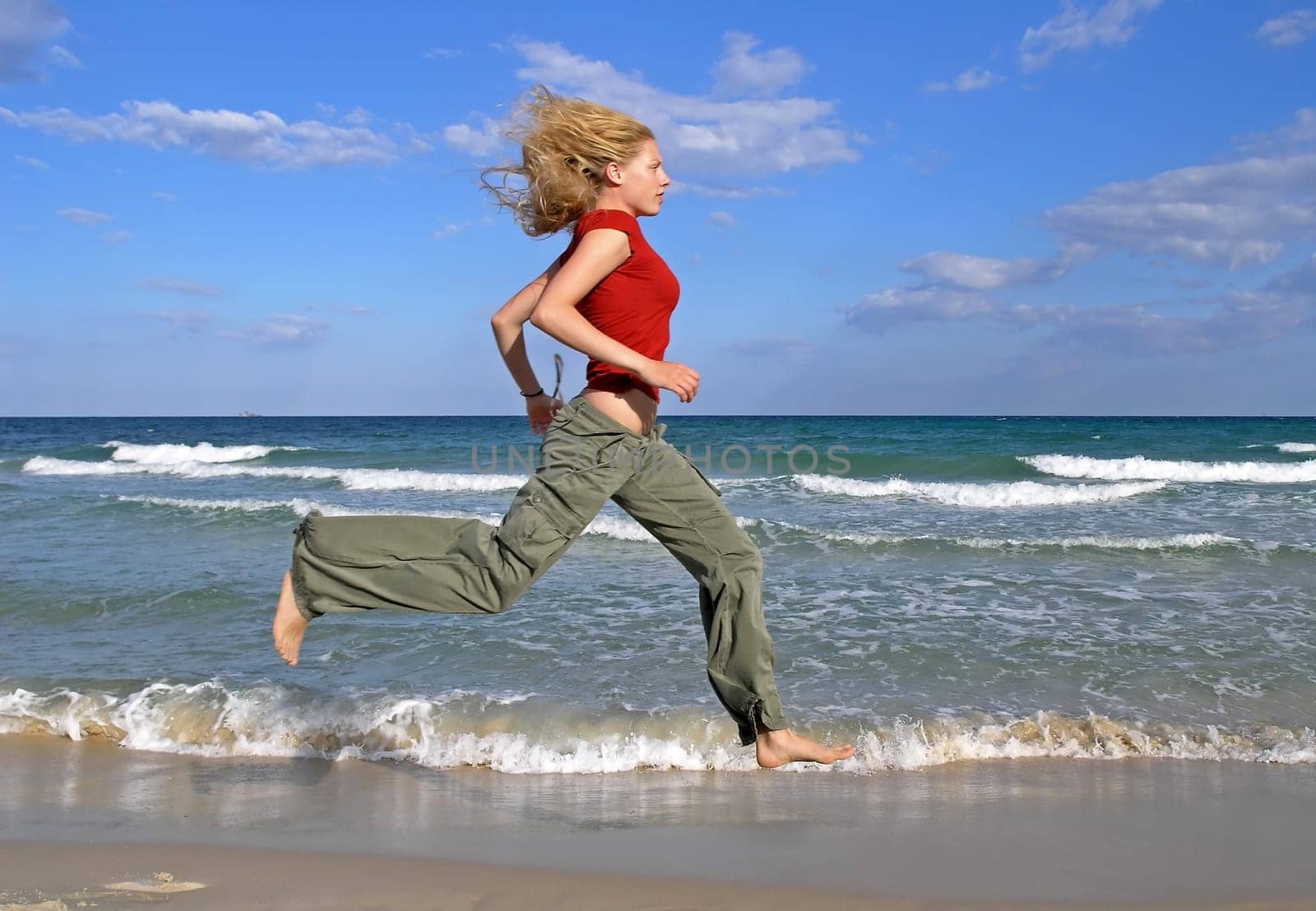 Fitness on the beach