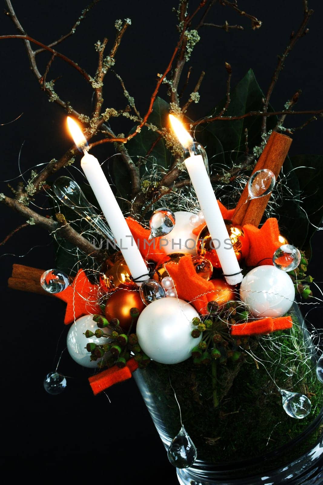 Advent decoration orange