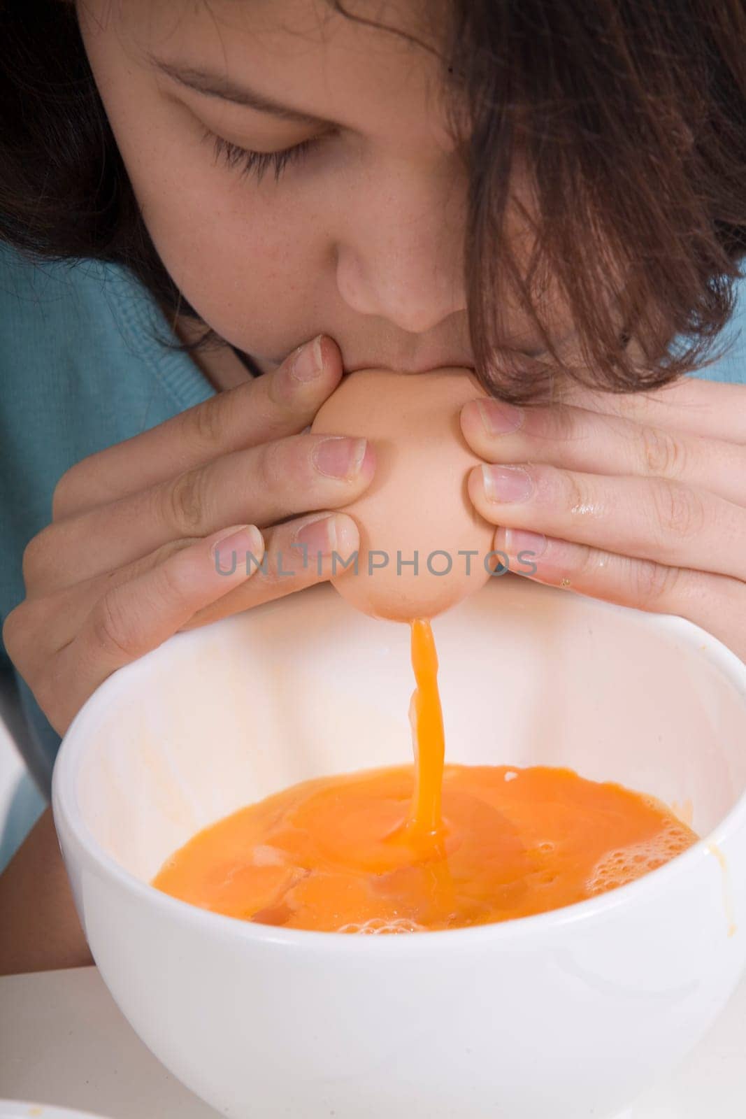 Blowing out the egg
