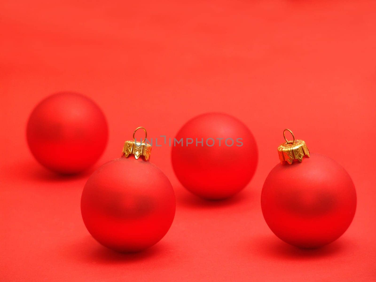 Red Christmas tree baubles