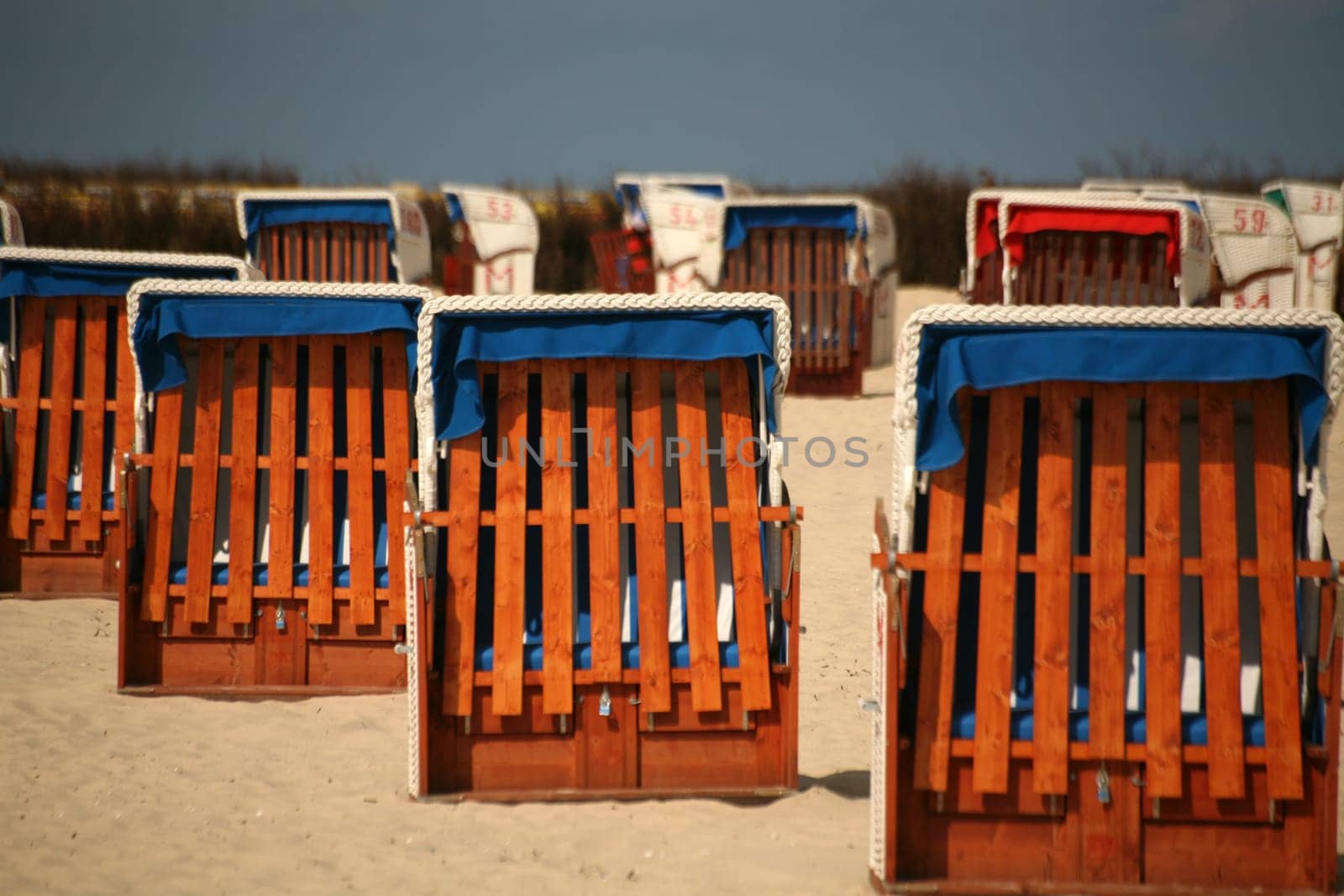 These beach chairs on the North Sea coast off Cuxhaven are still waiting in vain for beach holidaymakers in May