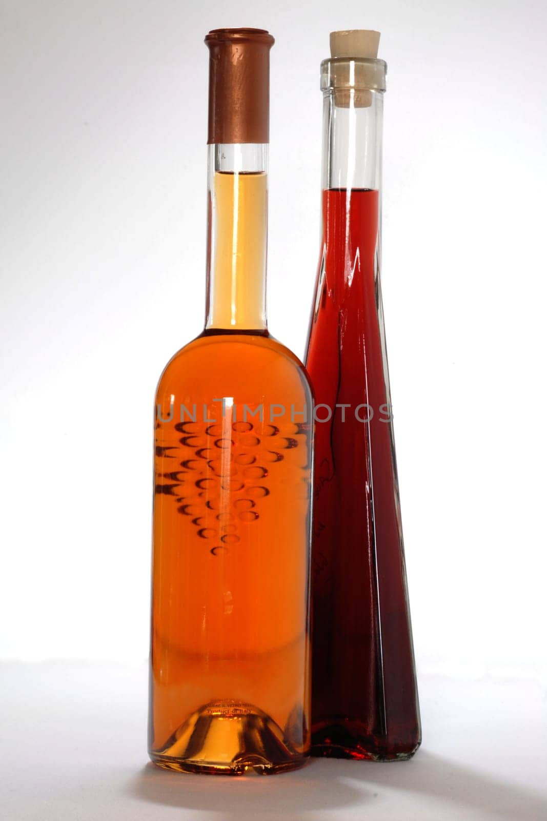 Two bottles of liqueur