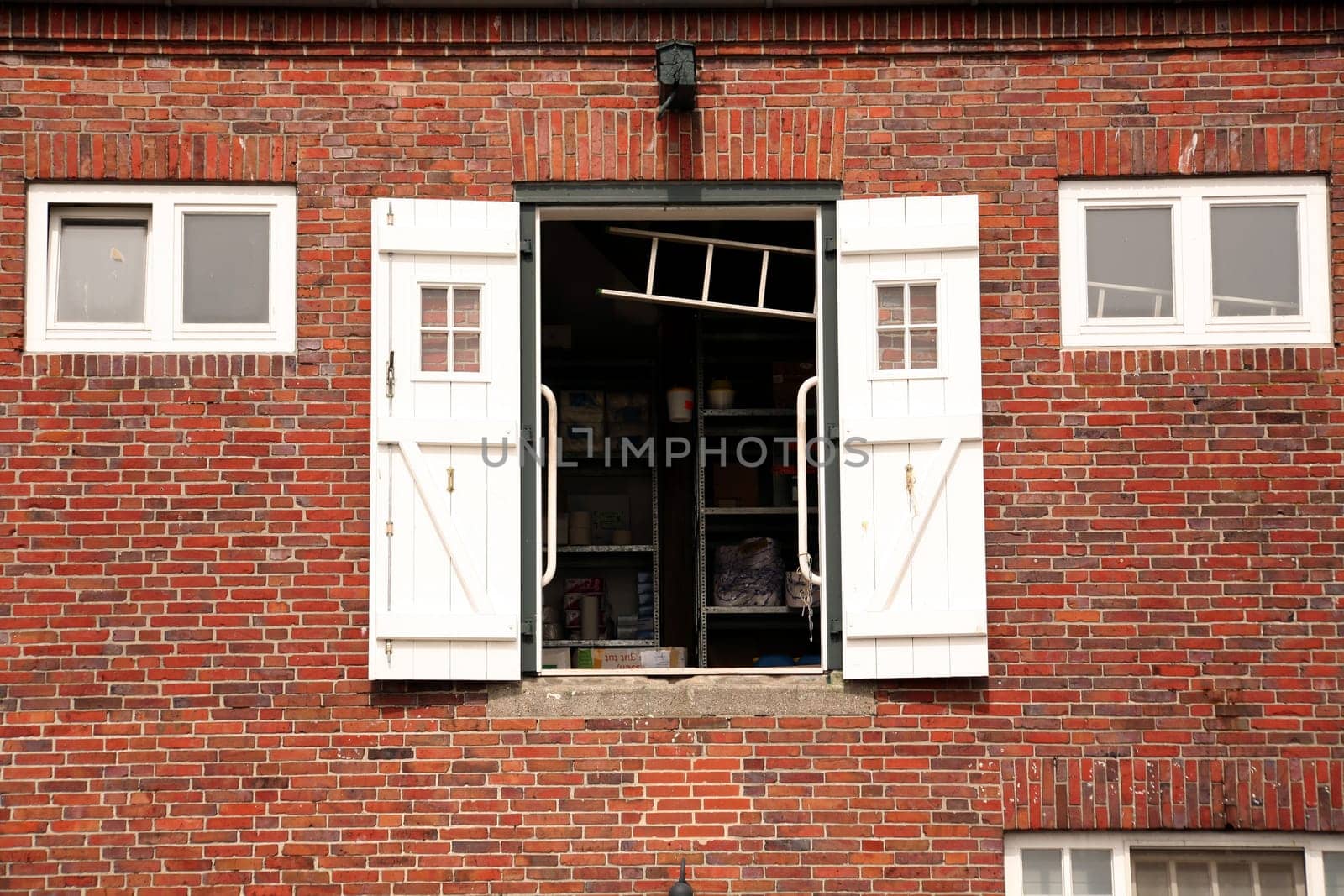Warehouse in the port of Cuxhaven (North Sea)
