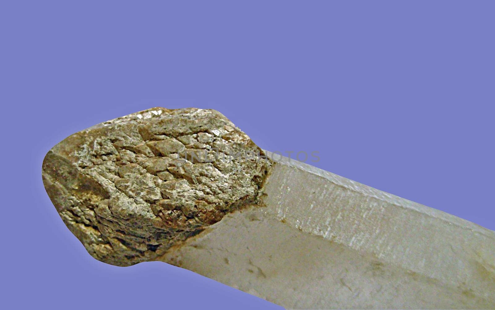 "Capped quartz"": A rather conspicuous growth form of silicon dioxide (quartz) Location: Itabira,Minas Gerais (Brazil)"