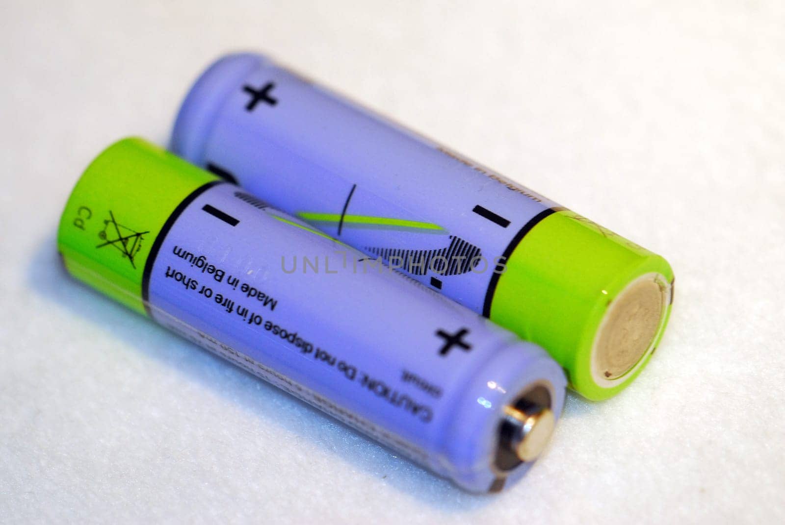 Batteries blue-green