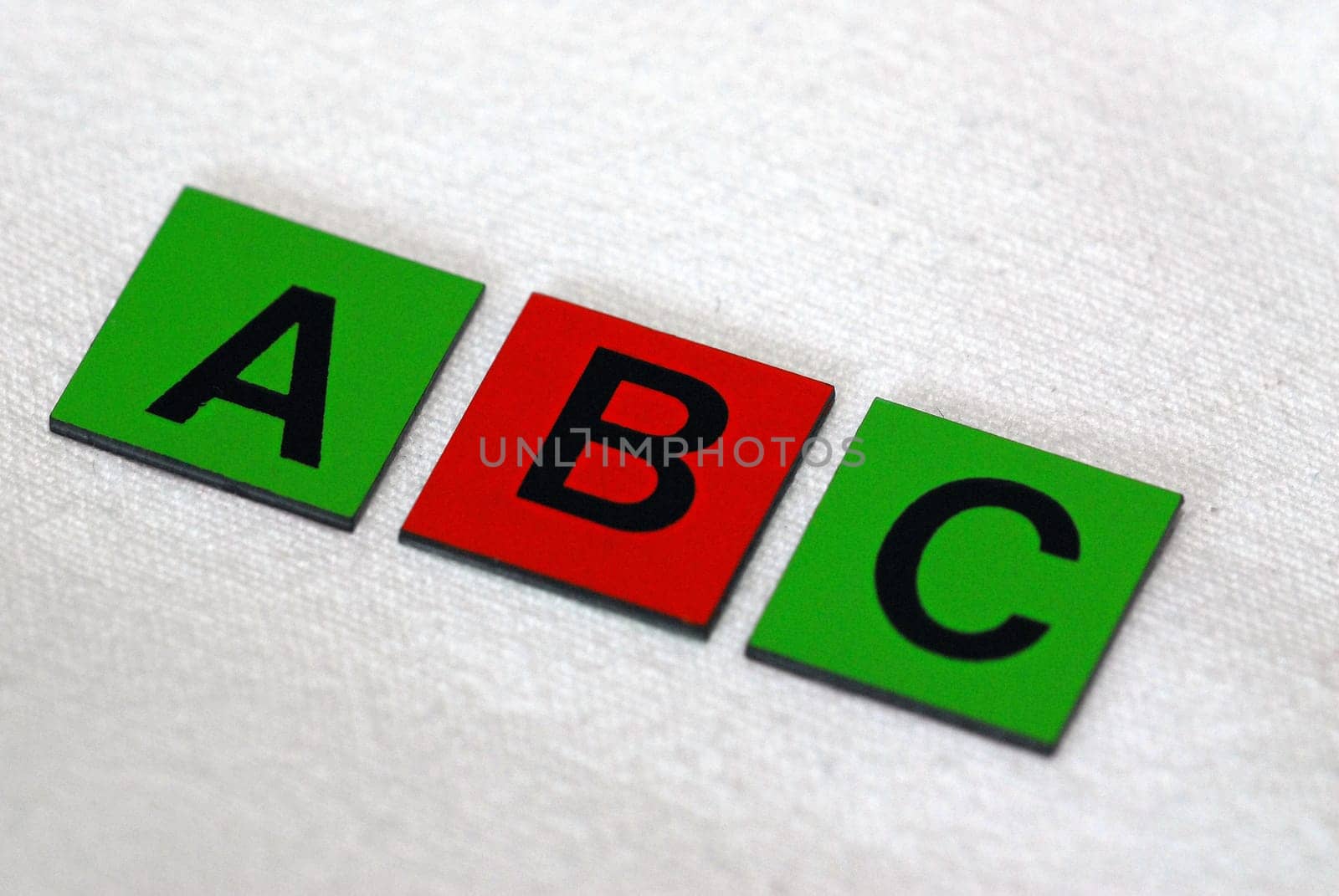 ABC green red