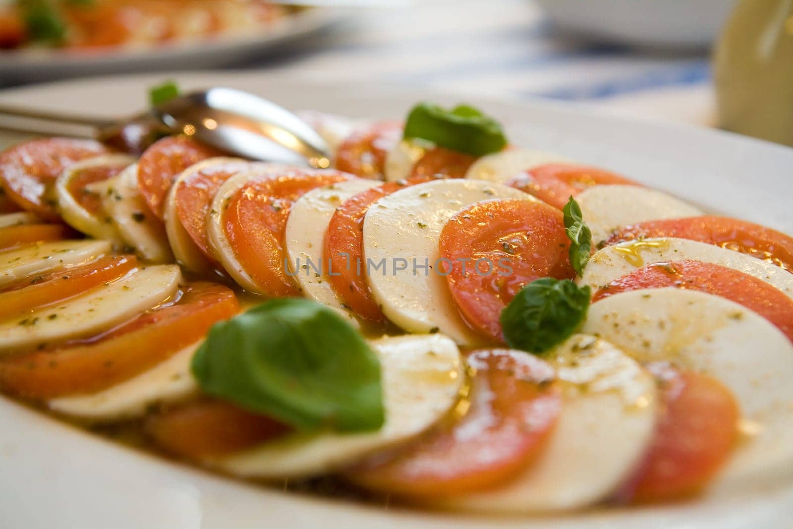 Tomatoes with mozzarella