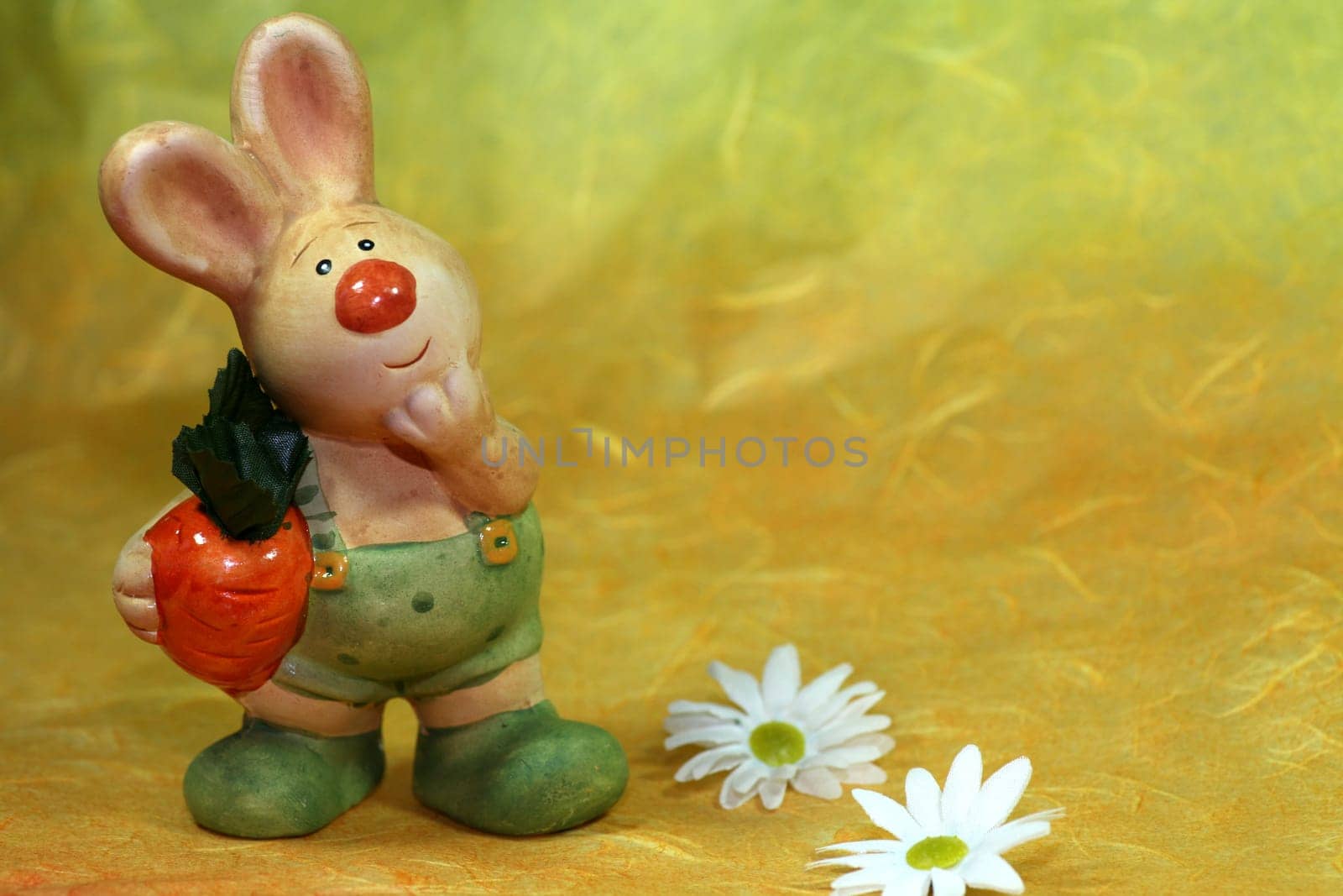 Funny rabbit figure