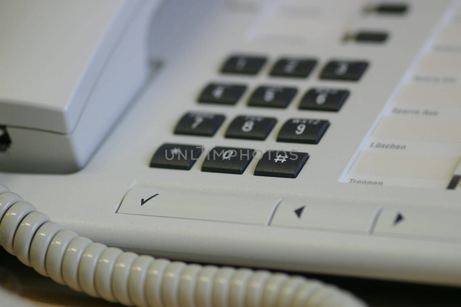 modern push-button telephone