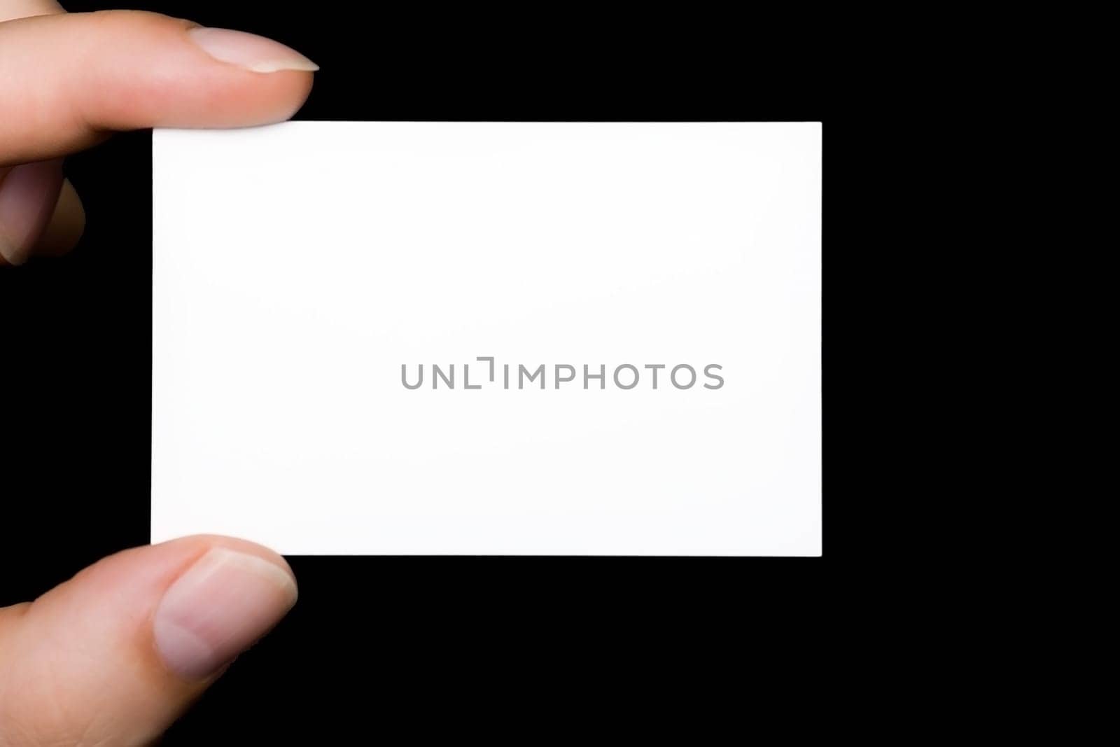 Blank business card