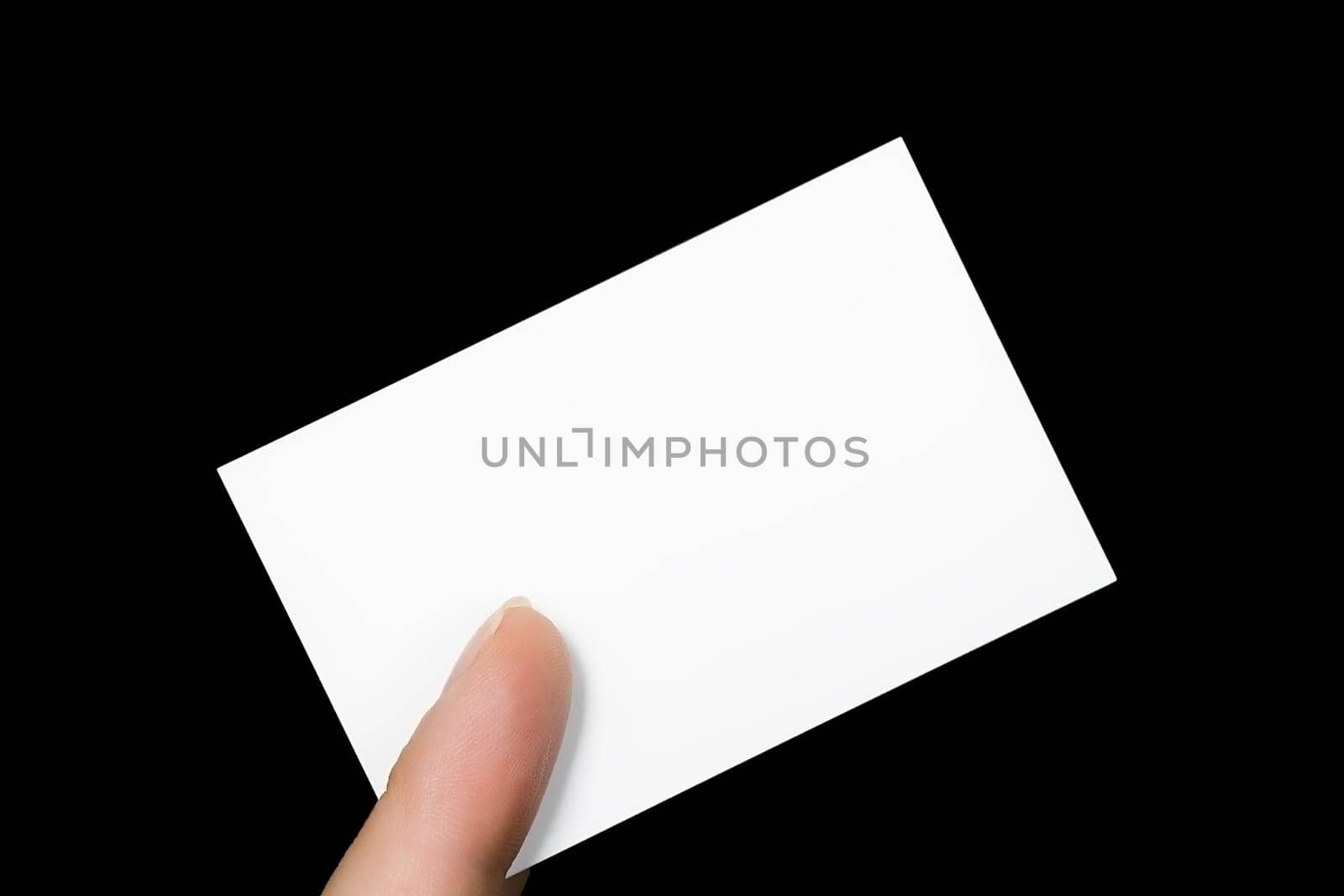 Blank business card