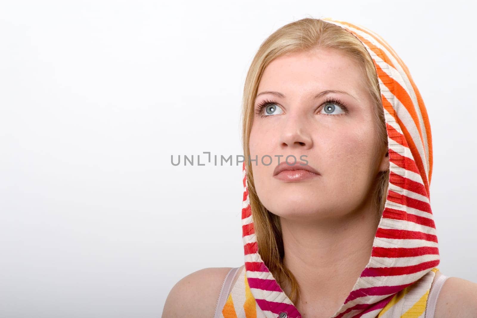 Franziska with hood close up