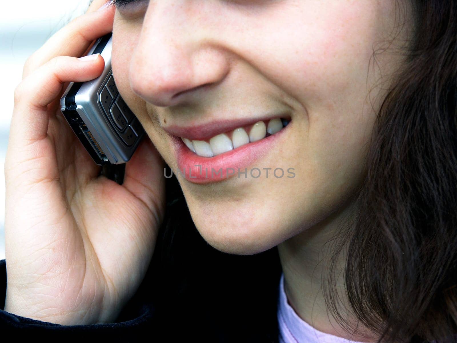 On the mobile phone