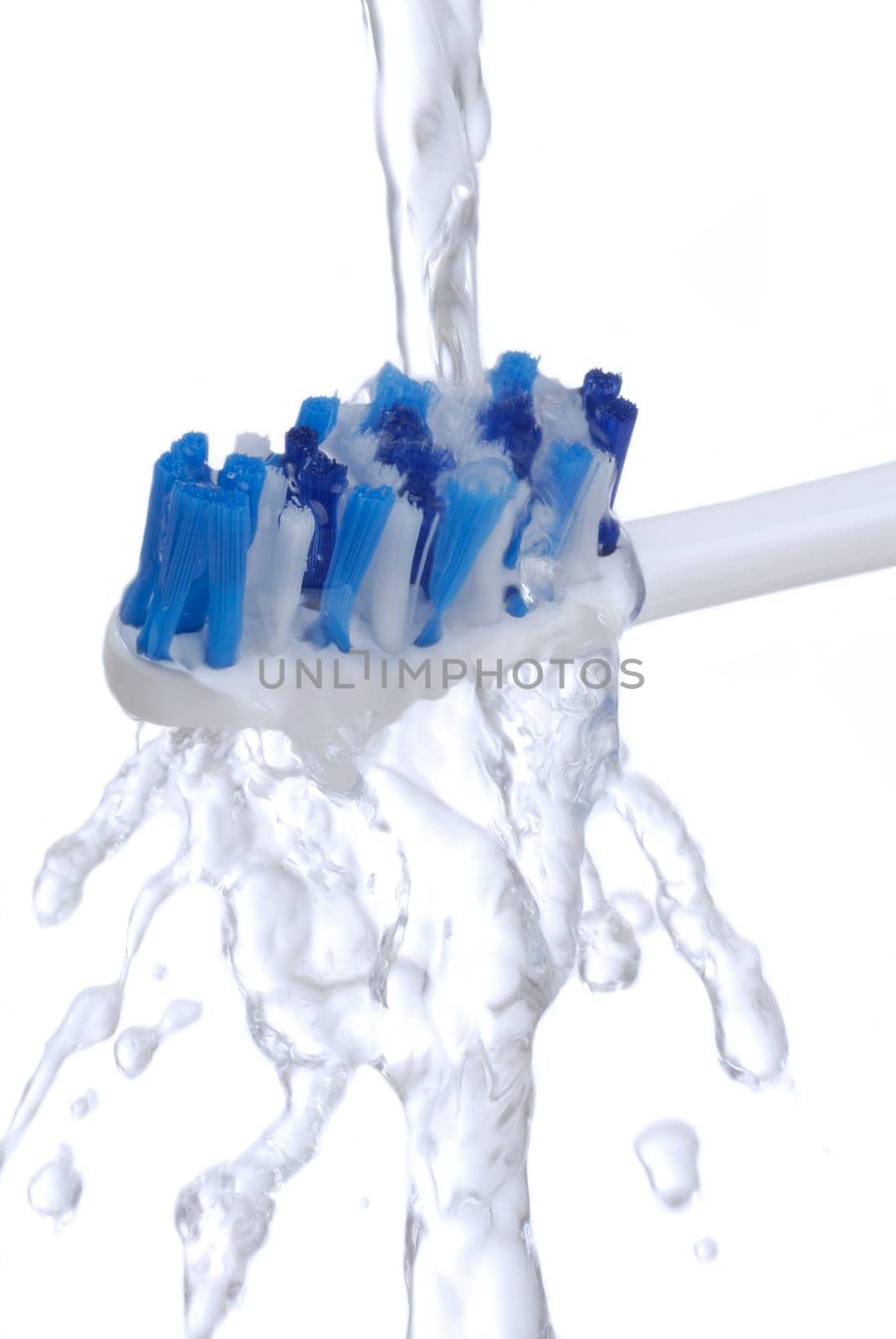 Toothbrush under water