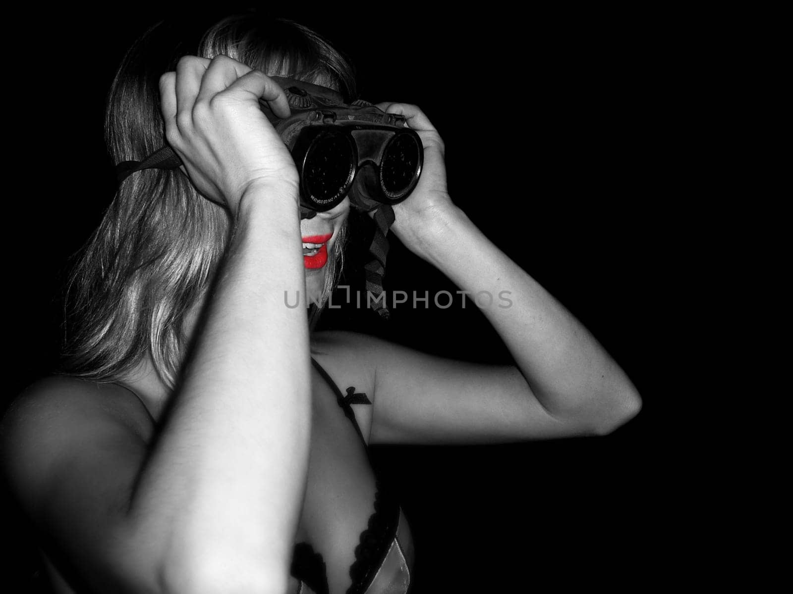 look into the darkness