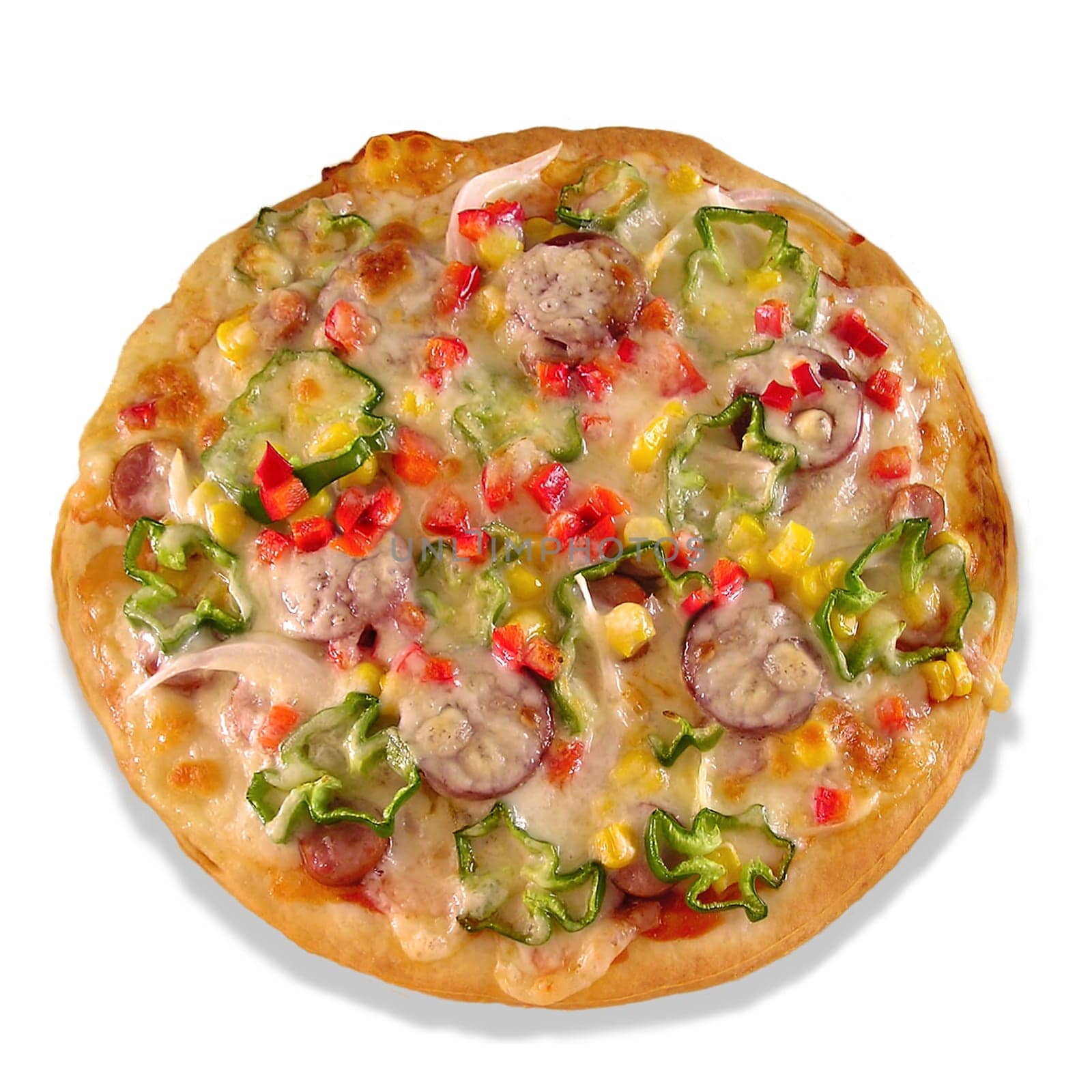 Freshly baked pizza