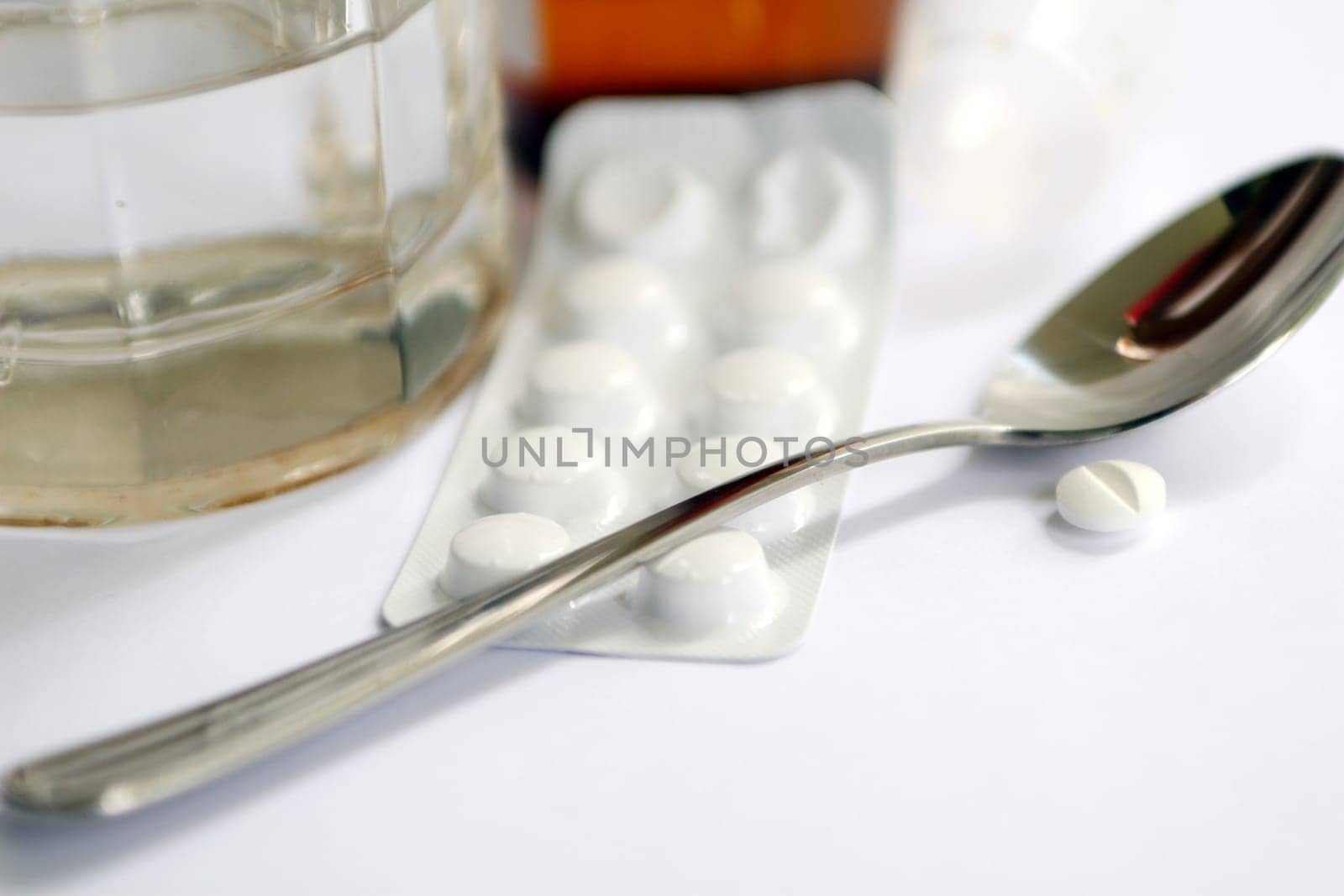 Medicines on the table