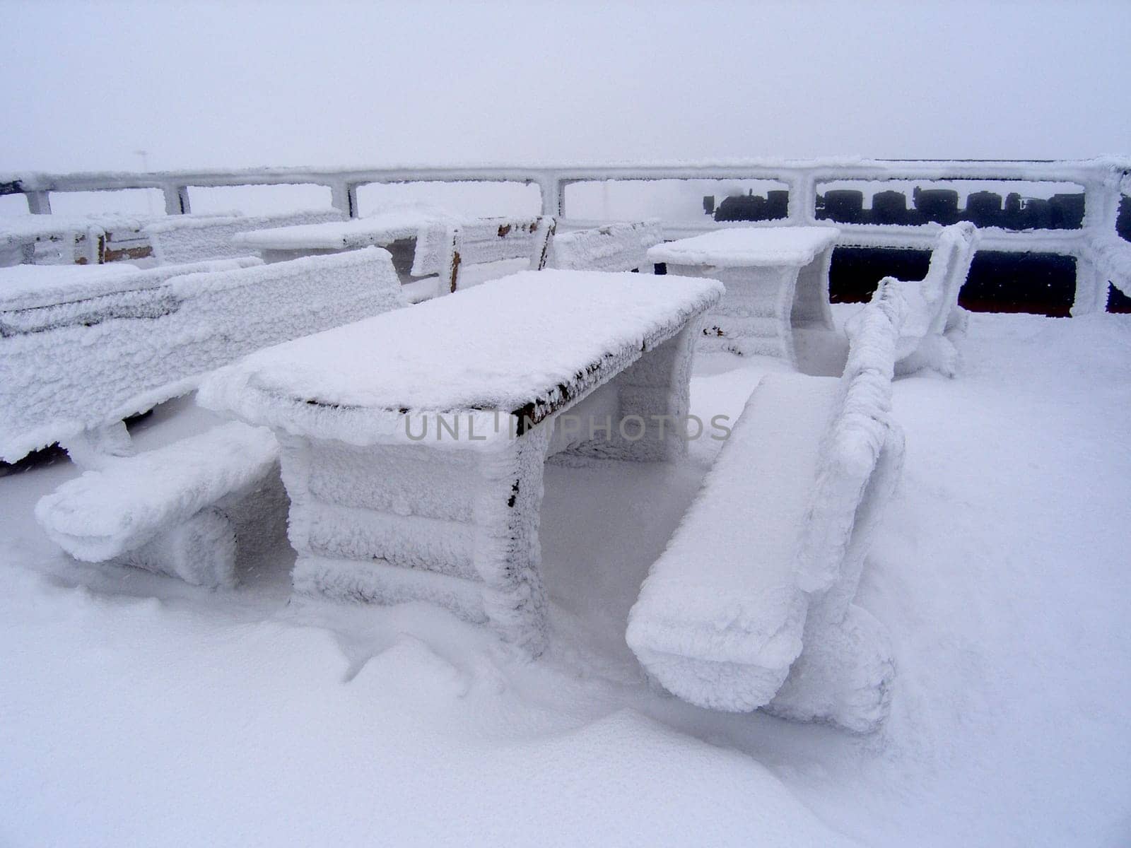 The visitors' terrace on the Brocken.