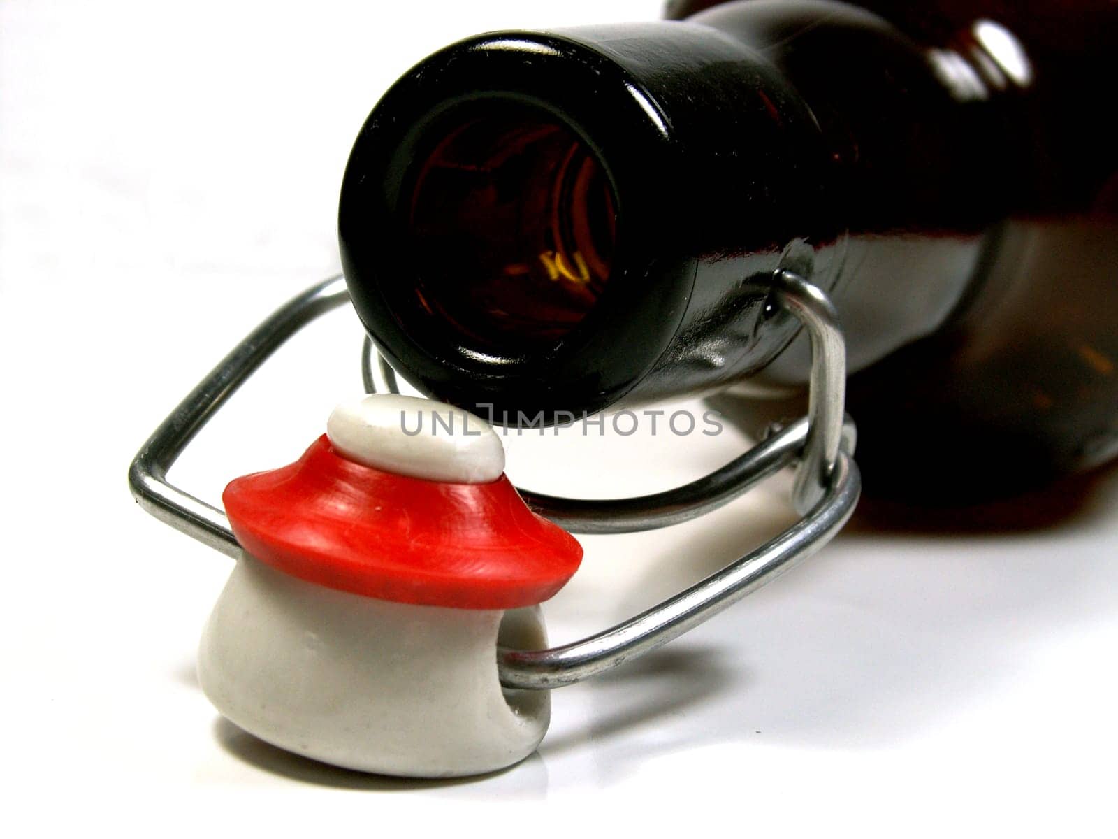 Iron-hung beer bottle