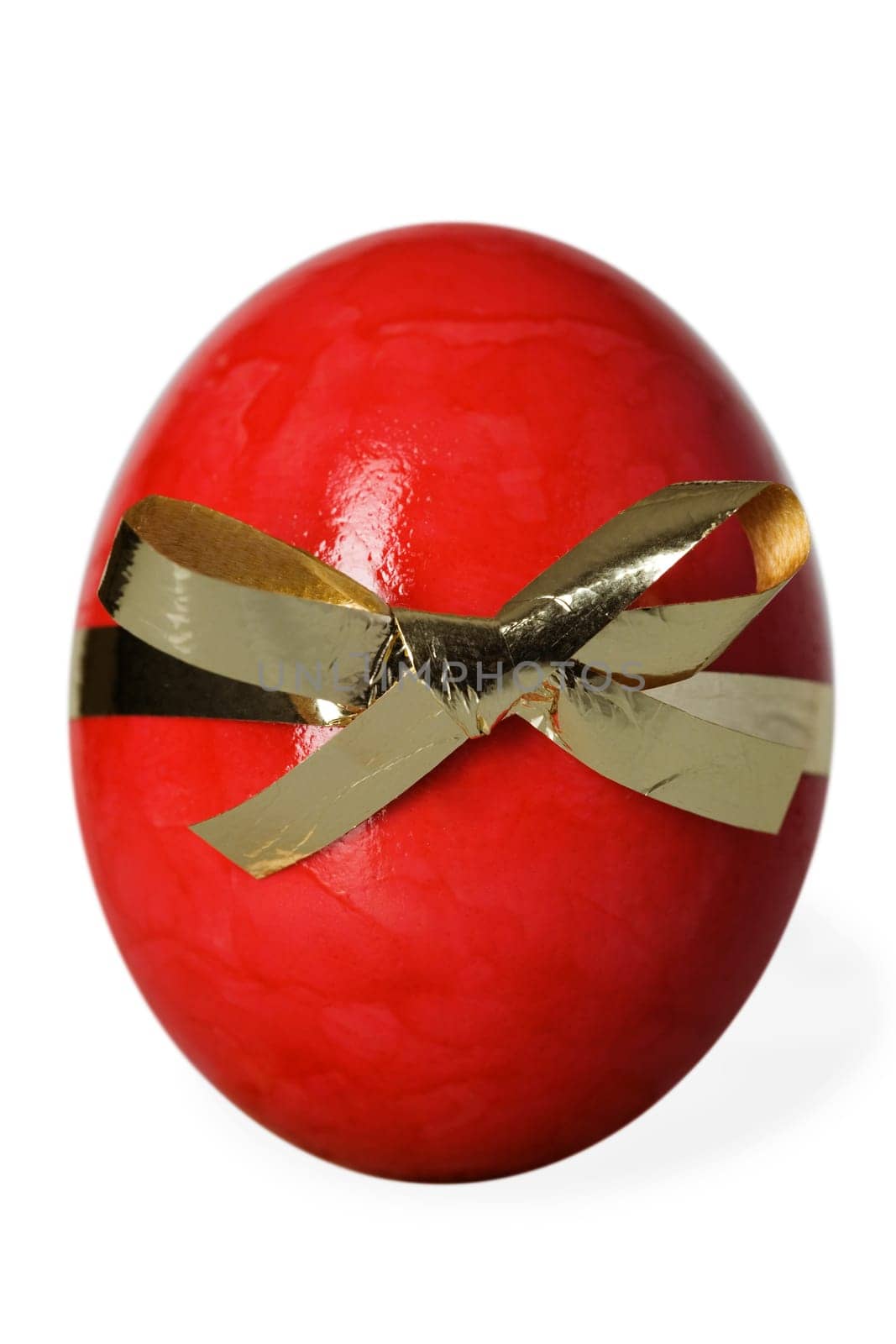 Easter egg with bow