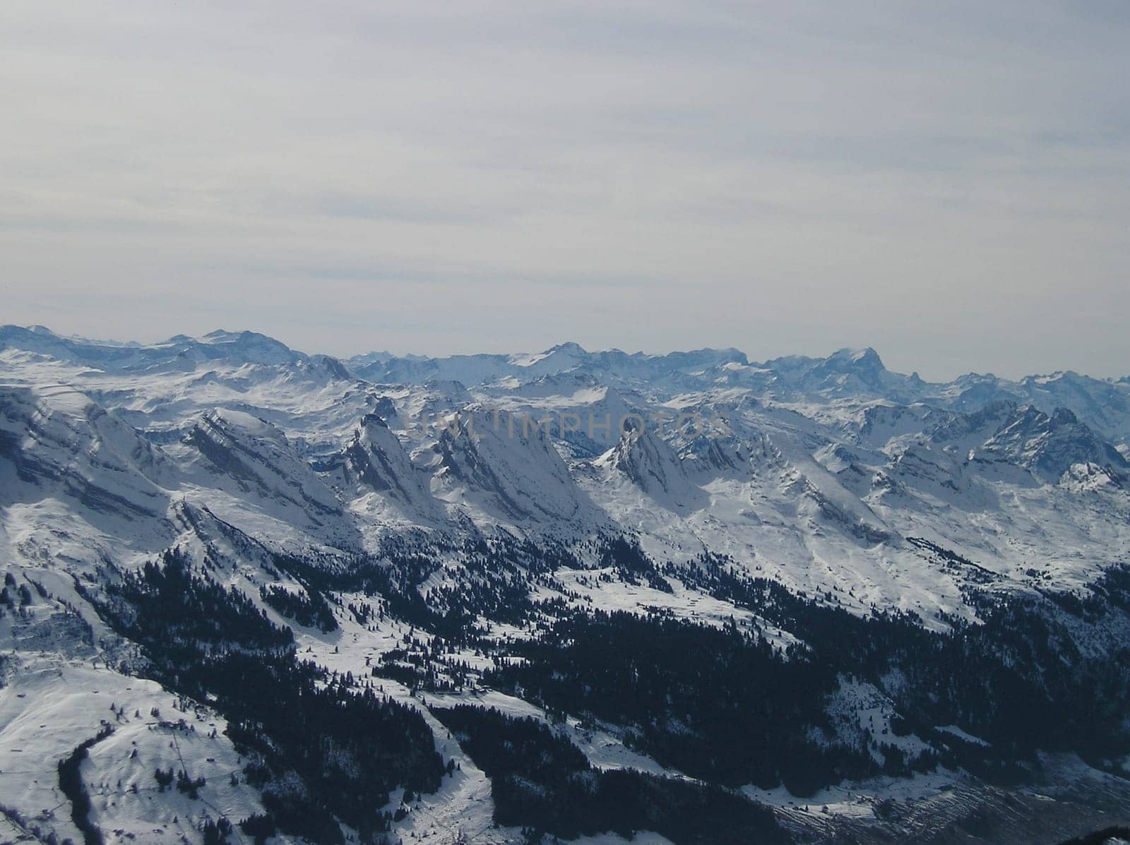 View over the mountains
