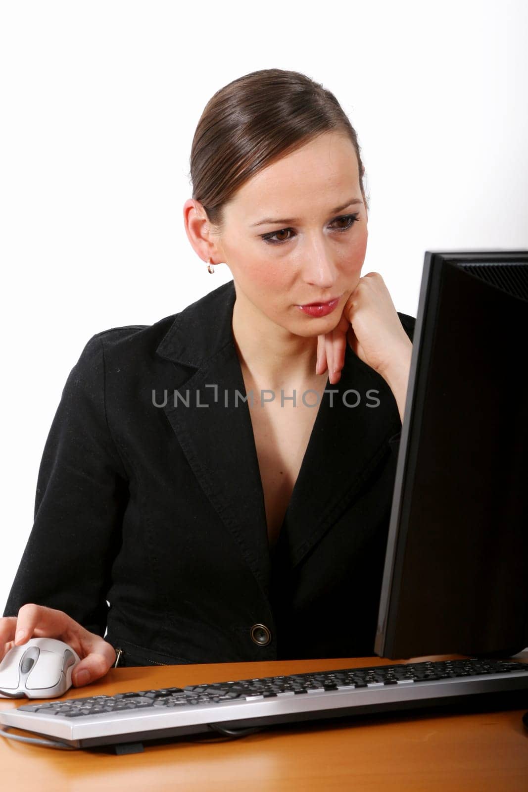 Woman at the computer