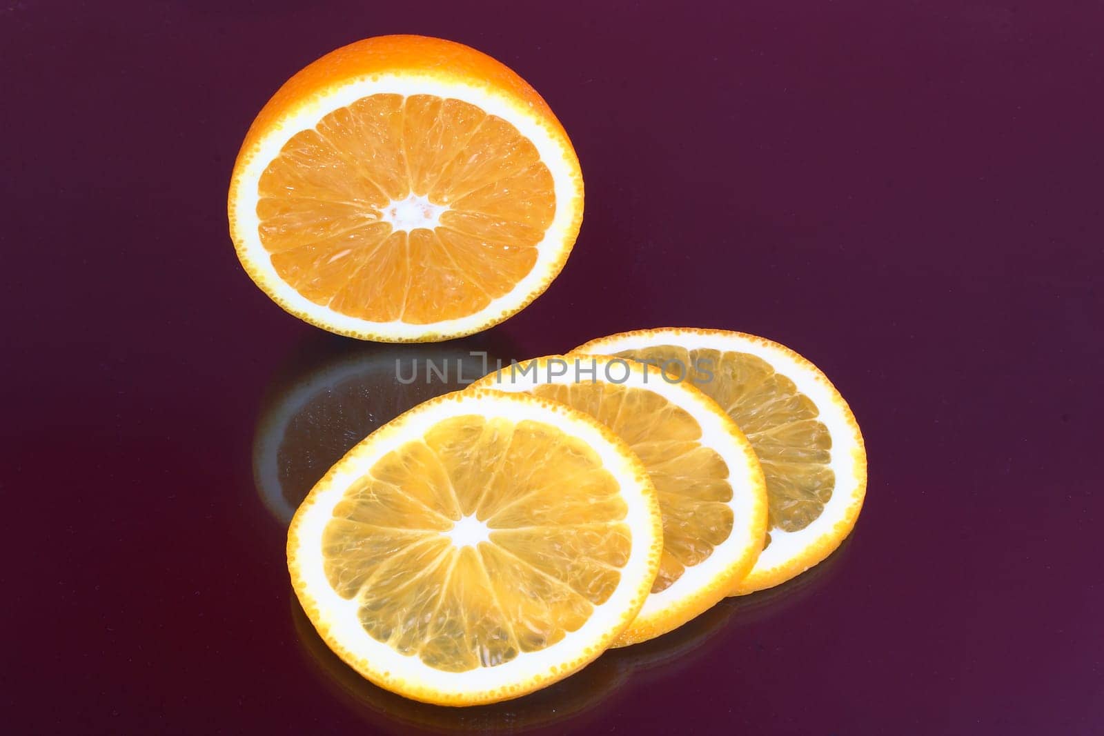 Orange and slices