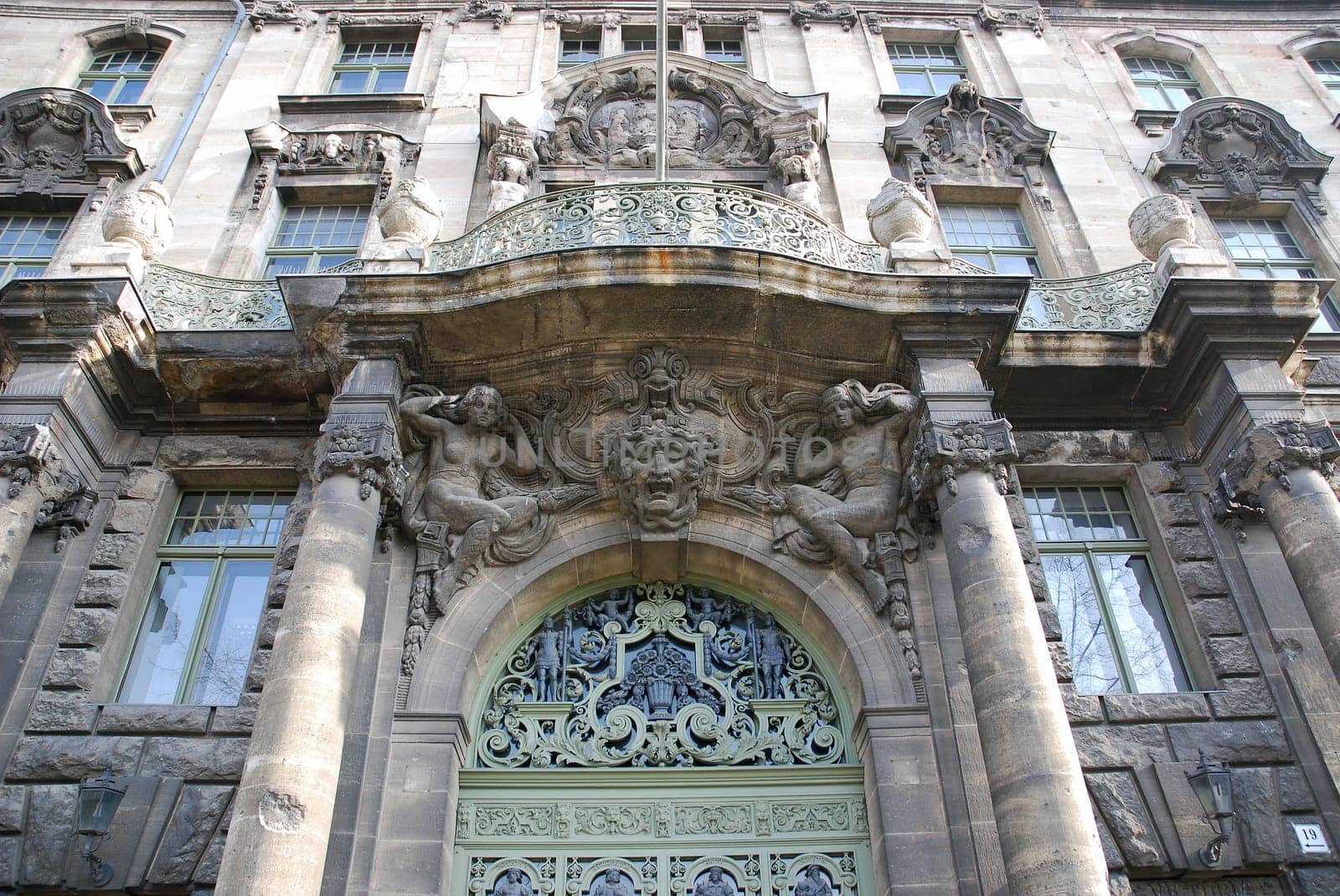Old building façade
