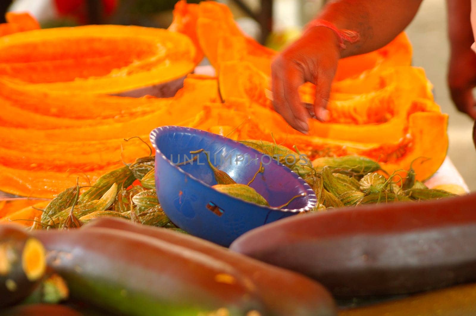 Vegetable market,Mauritius
