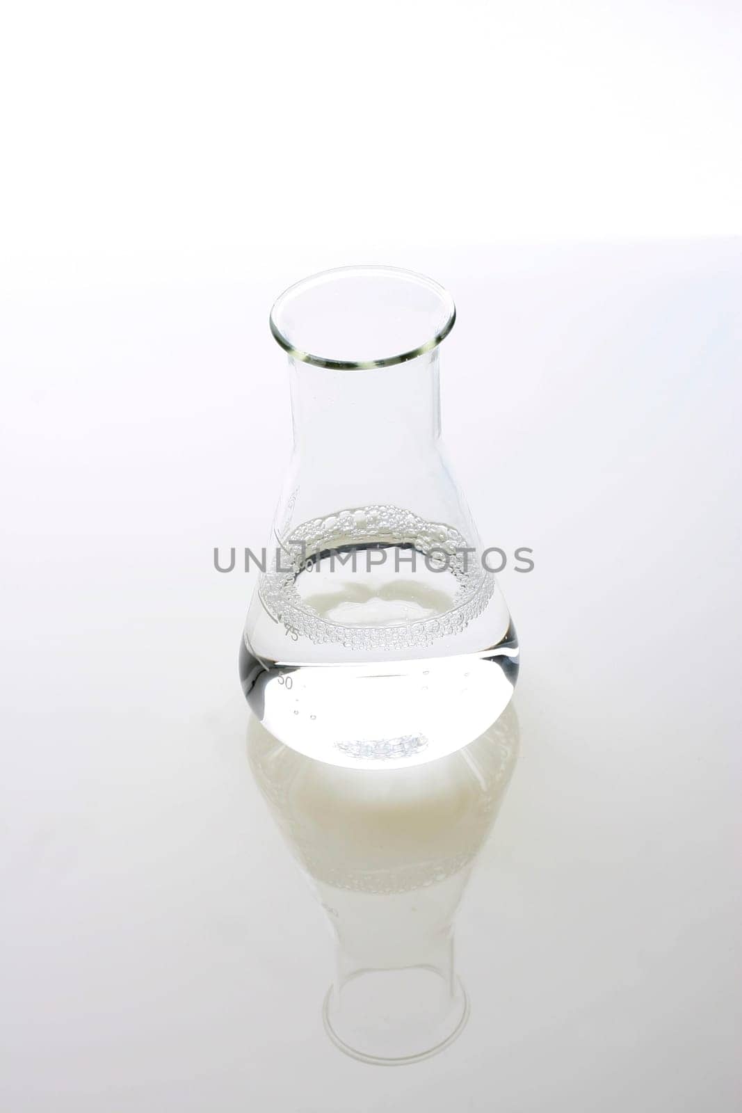 Measuring cup half filled