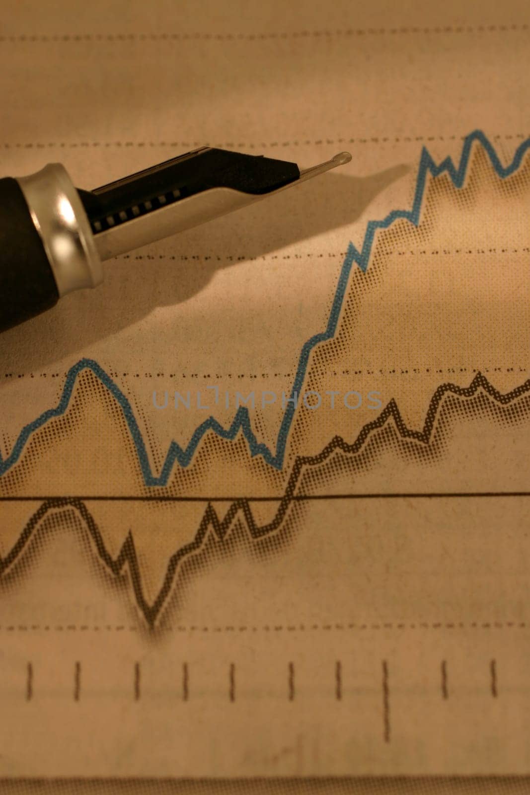 Stock market price rising