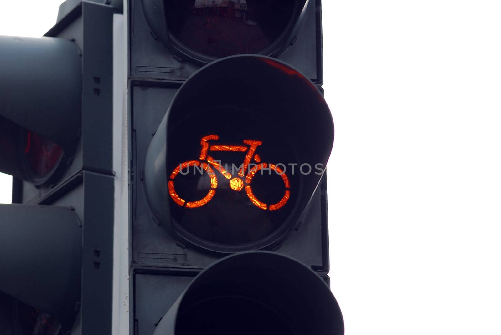 Bicycle traffic light yellow