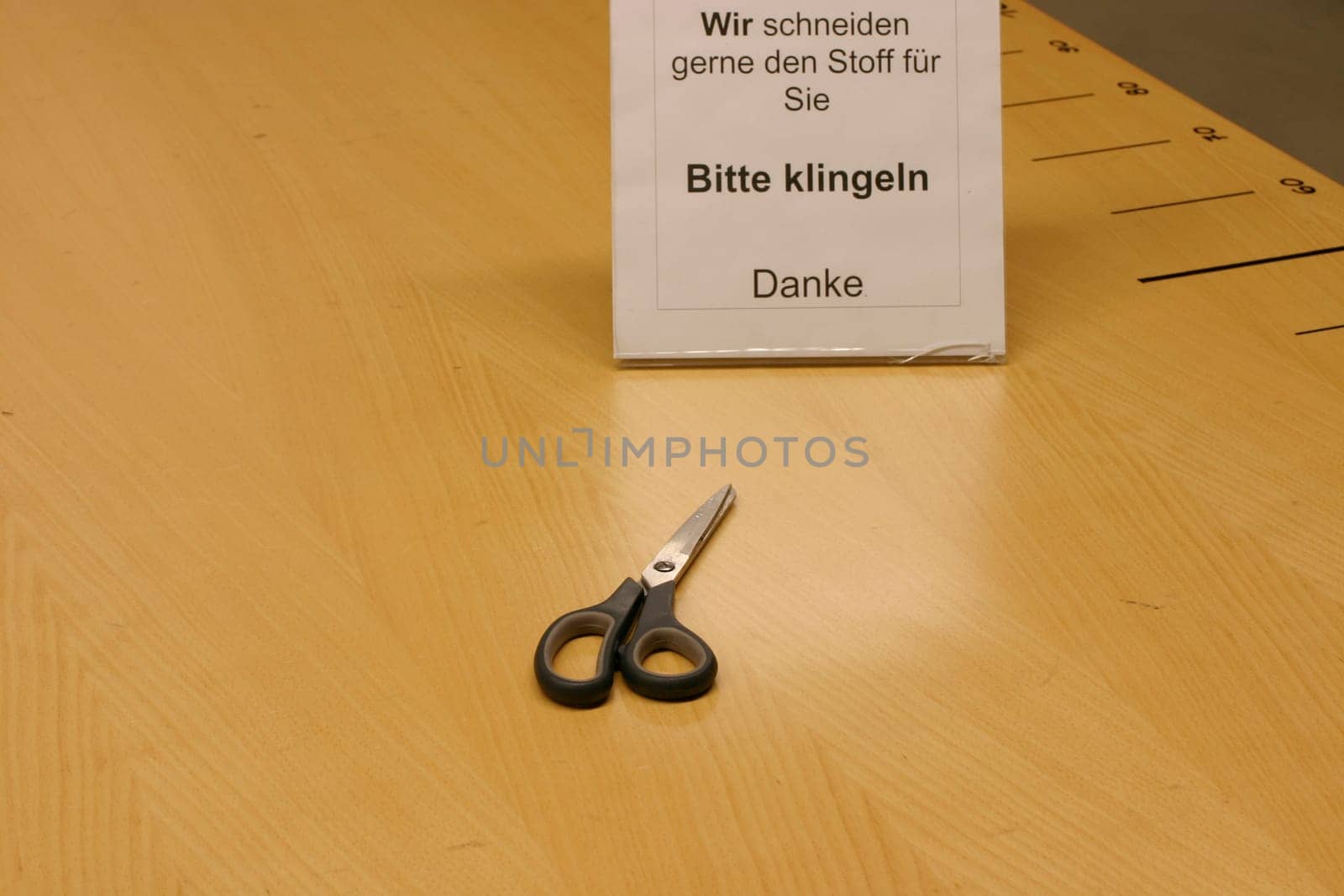 Table,scissors,shield