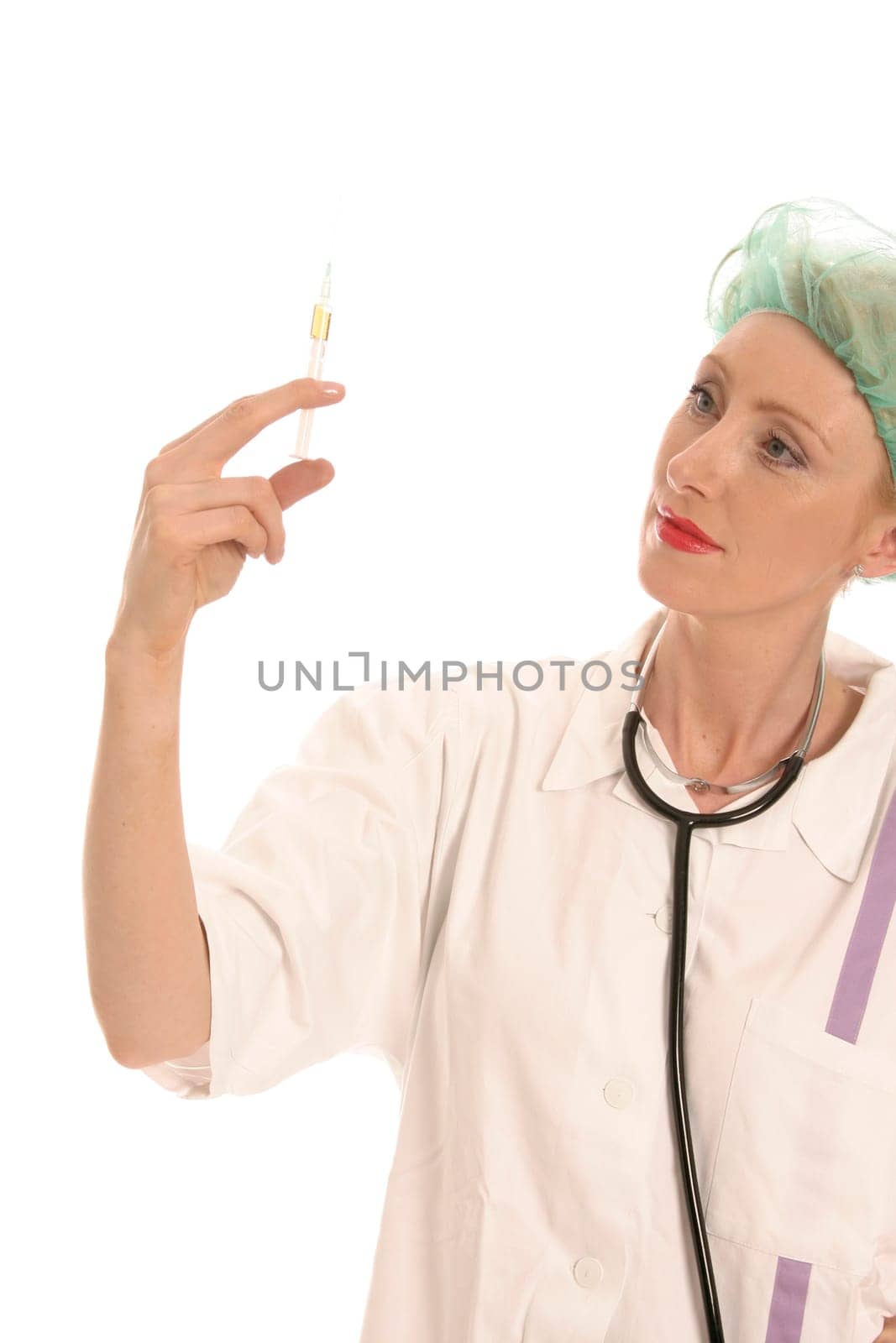 Nurse with syringe