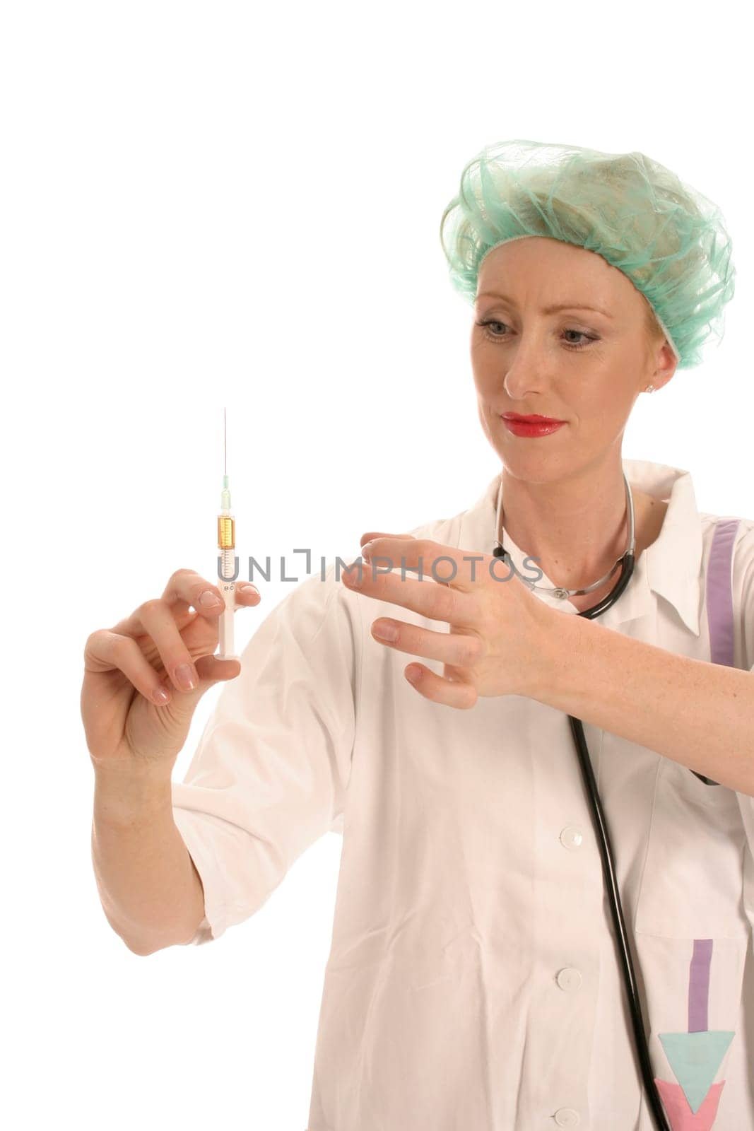 Nurse with syringe
