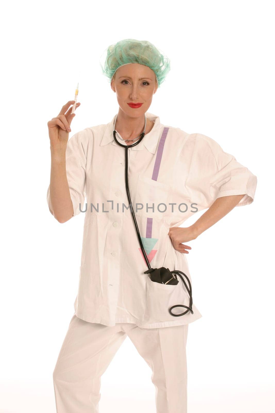 Nurse with syringe
